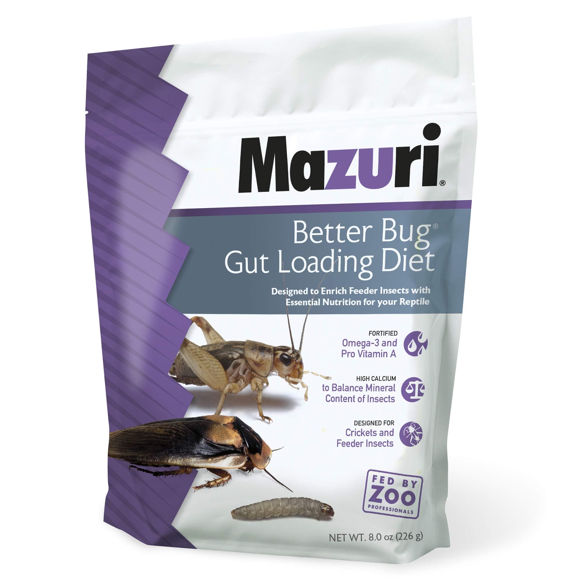 Mazuri Better Bug Gut Loading Diet, 8 oz Bag