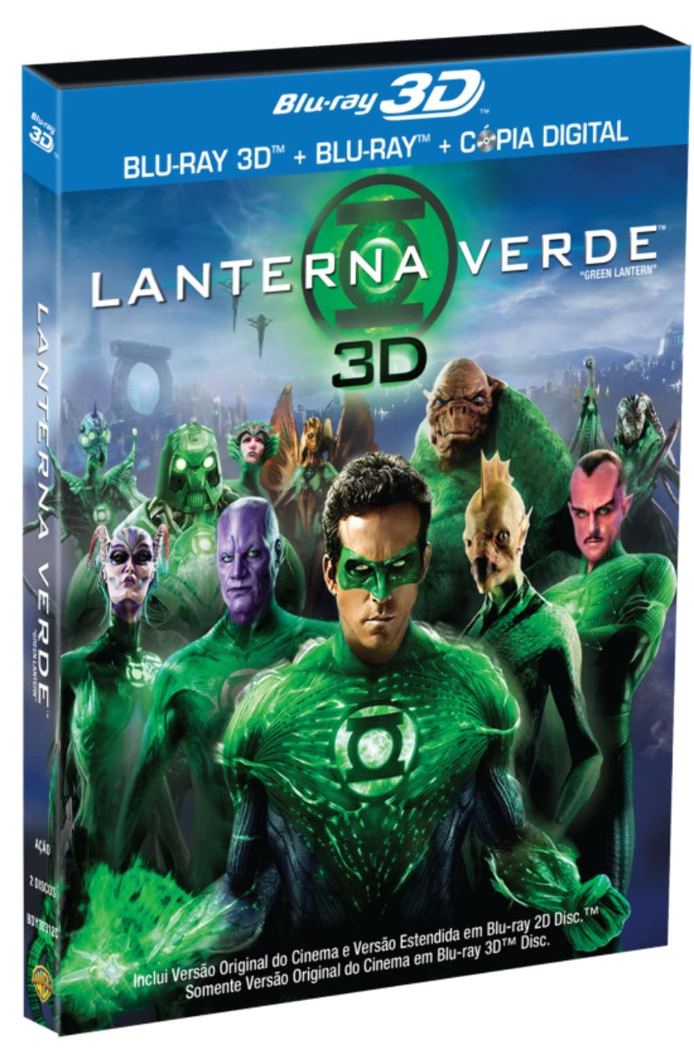 Warner Home Video Lanterna Verde - Blu-Ray 3D + Blu-Ray + Cópia Digital