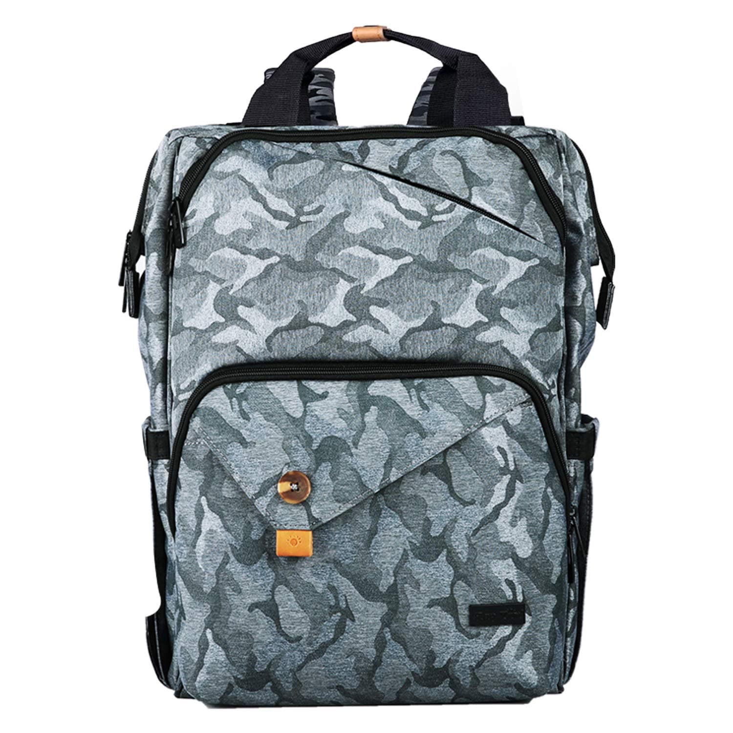 Hap Tim Baby Diaper Bag Backpack W/Stroller Straps,Waterproof Nappy Bag Backpack for Newborn Mother/Father -7340