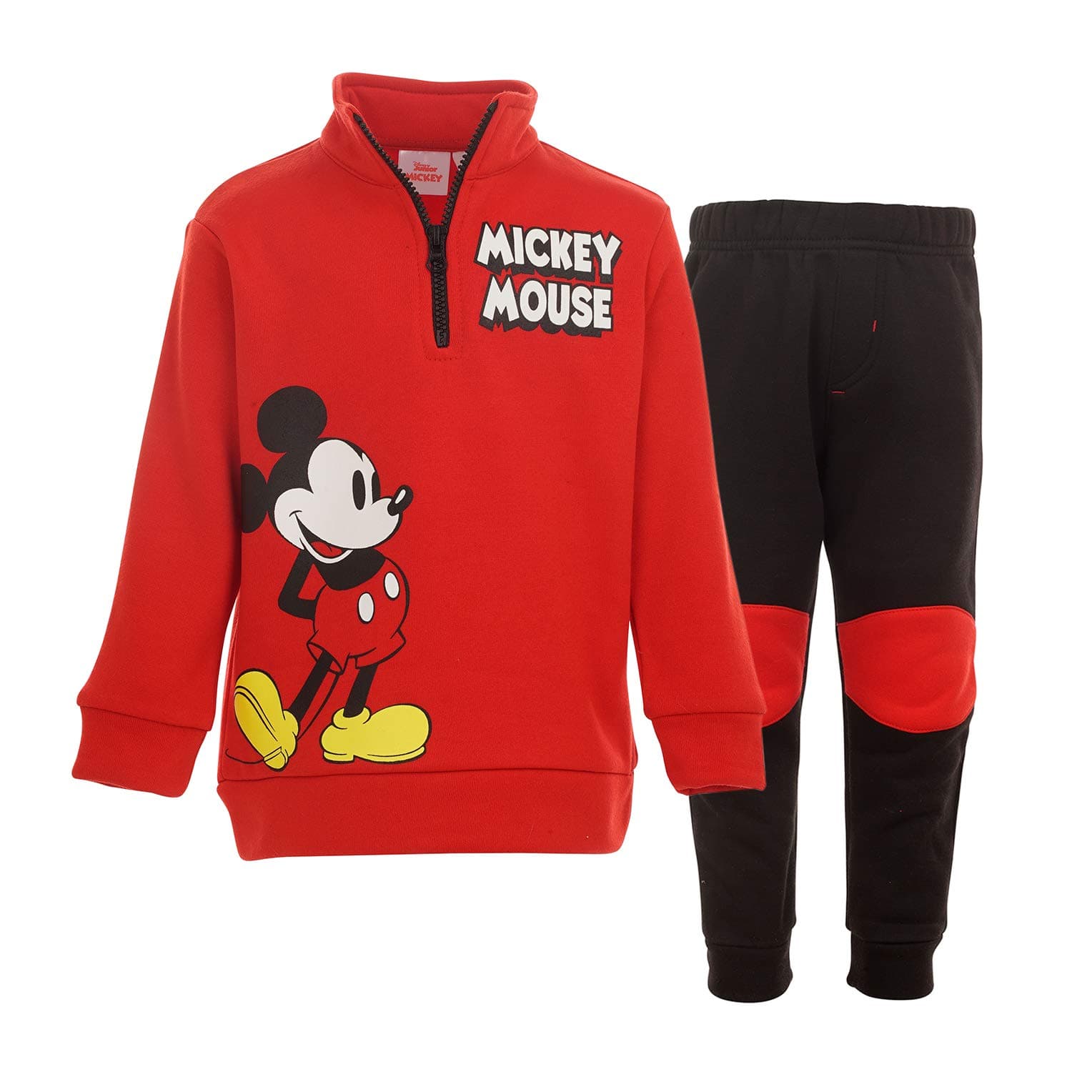 DisneyMickey Mouse Boys Half Zip Pullover and Fleece Pant Set