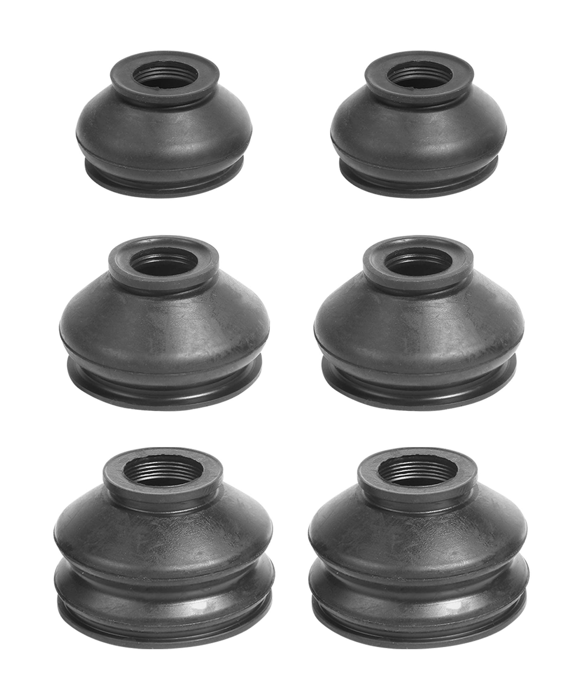 6PCS Ball Joint Boot,Car Accessories Rubber Joint,Dust Boots Cover,Turn To Rod Arm Ball Joint Head Dust Protection Rubber Cover,Ball Joint Rubber Dust Boot Covers,Suitable to Most Vehicles