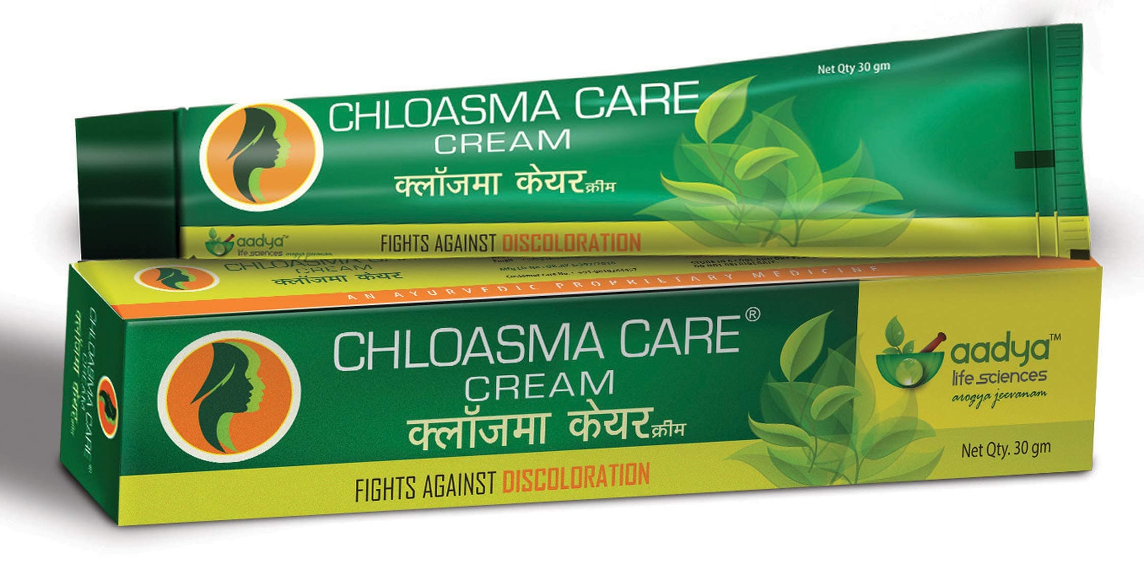 AADYA LIFE Chloasma Care Cream for Hyper pigmentation, Stretch marks, Blemishes, 30g (Pack of 1)