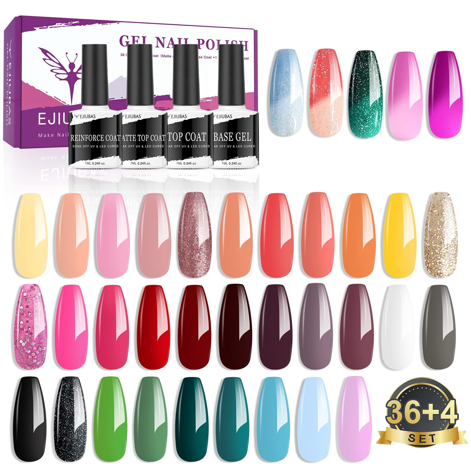 Gel Nail Polish Kit 39 Bottles