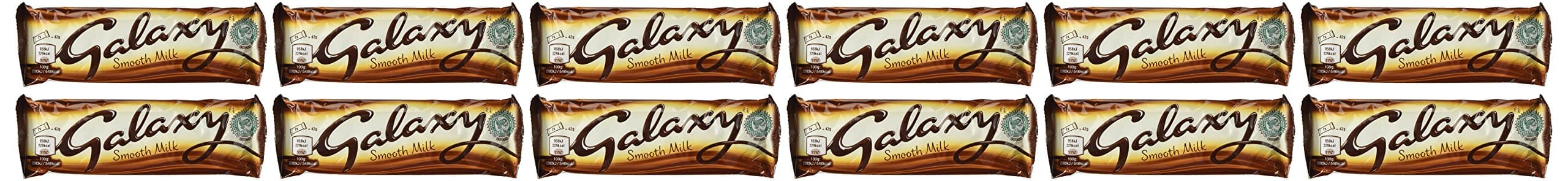 Galaxy Smooth Milk Chocolate 42g (12 Bars)