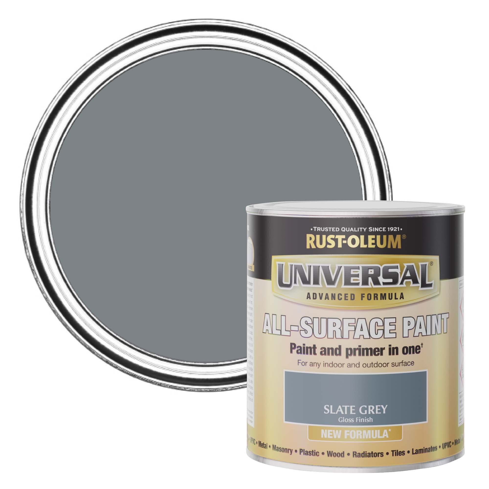 Rust-Oleum Universal Gloss Slate Grey 750ml
