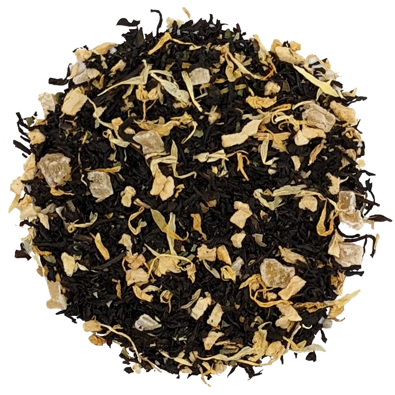 Simpli-Special Summer Peach Black Loose Leaf Tea | Real Mango and Peach Fruit Pieces | Sri Lankan Black OP Tea from Nuwara Eliya | High in Antioxidants | Hot or Iced | 100g in Resealable Pouch