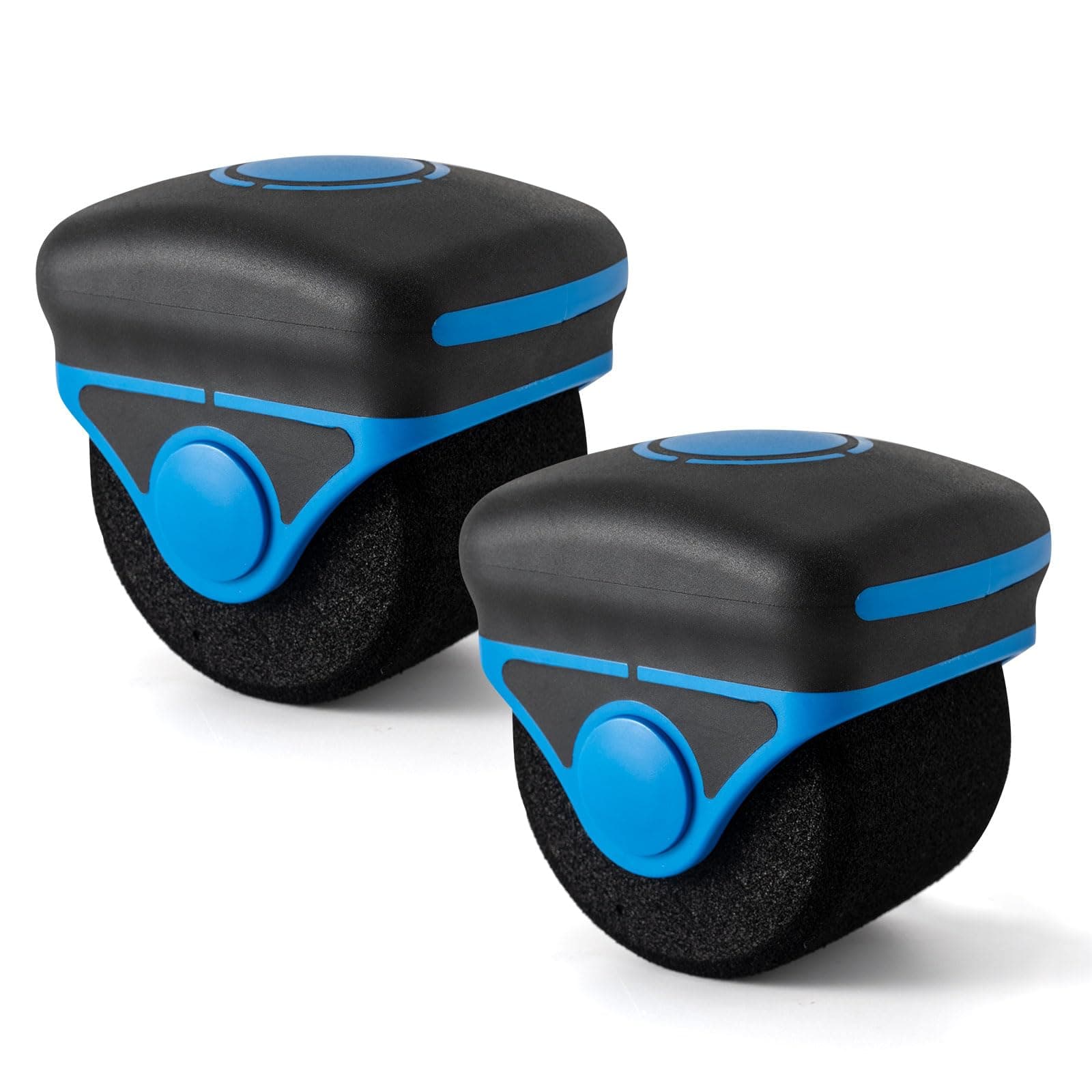 NEWISHTOOL Sponge Seam Roller Vinyl Applicator Tool, 2 Pack Soft Foam Wheel Roller Paint Roller, Pro Heat-Resistant Rolling Tools for Vinyl Application on Vehicle Contoured, Rivets and Uneven Surface