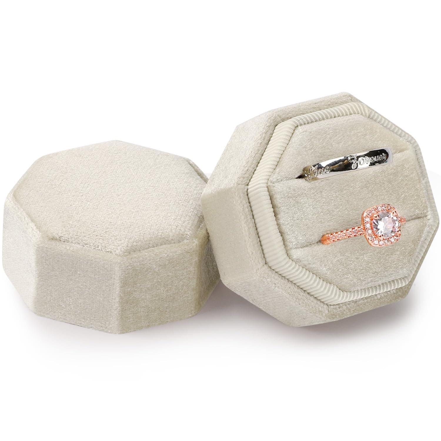 MYEBIUAIVelvet Ring Box (Beige)