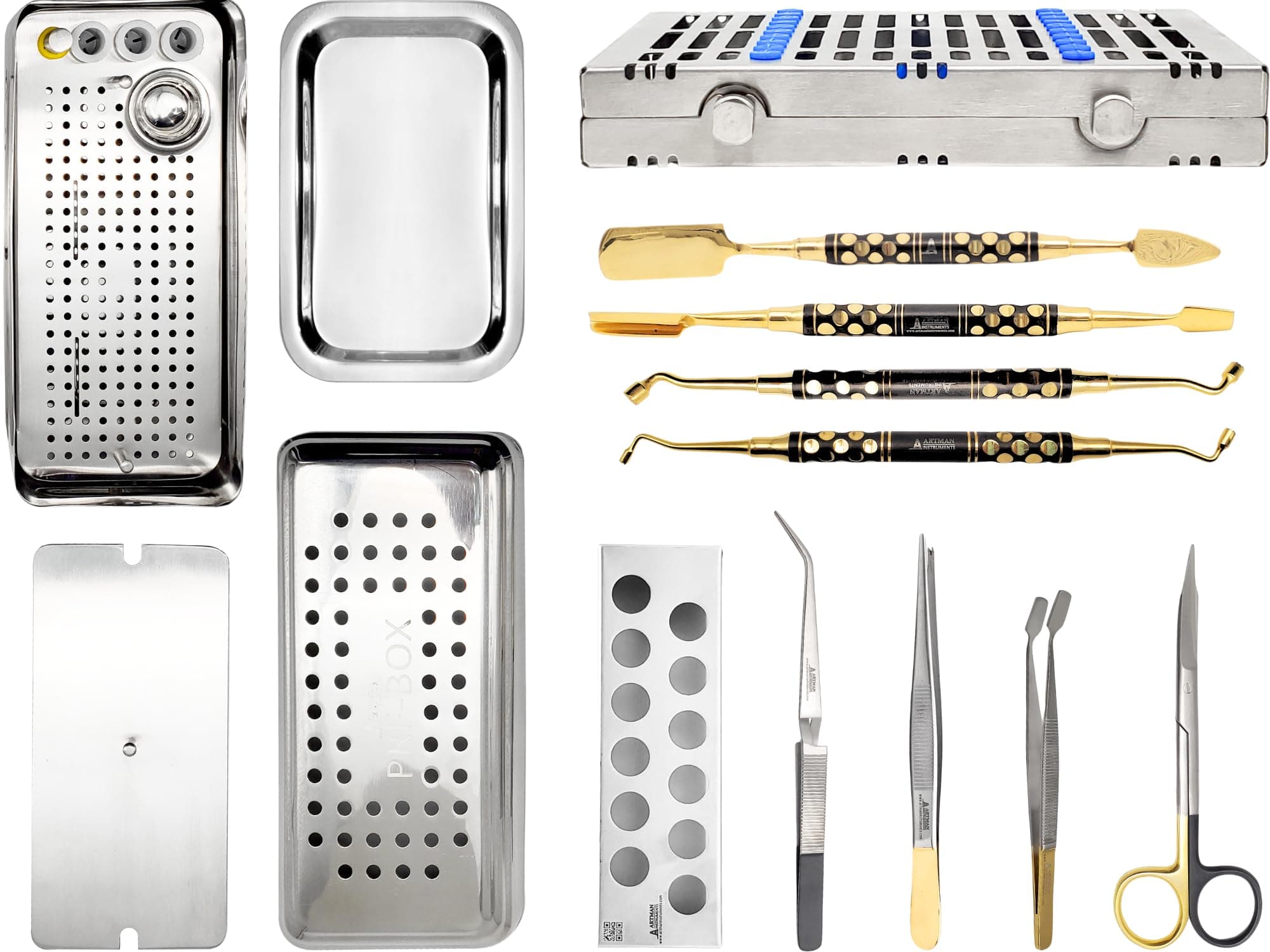 Dental PRF/RGF/PRP Basic Instruments Set of 12 ARTMAN Brand by Wise Linkers