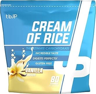 Trained by: JP Nutrition Cream of Rice 2kg, The Ultimate Carbohydrate (Vanilla)