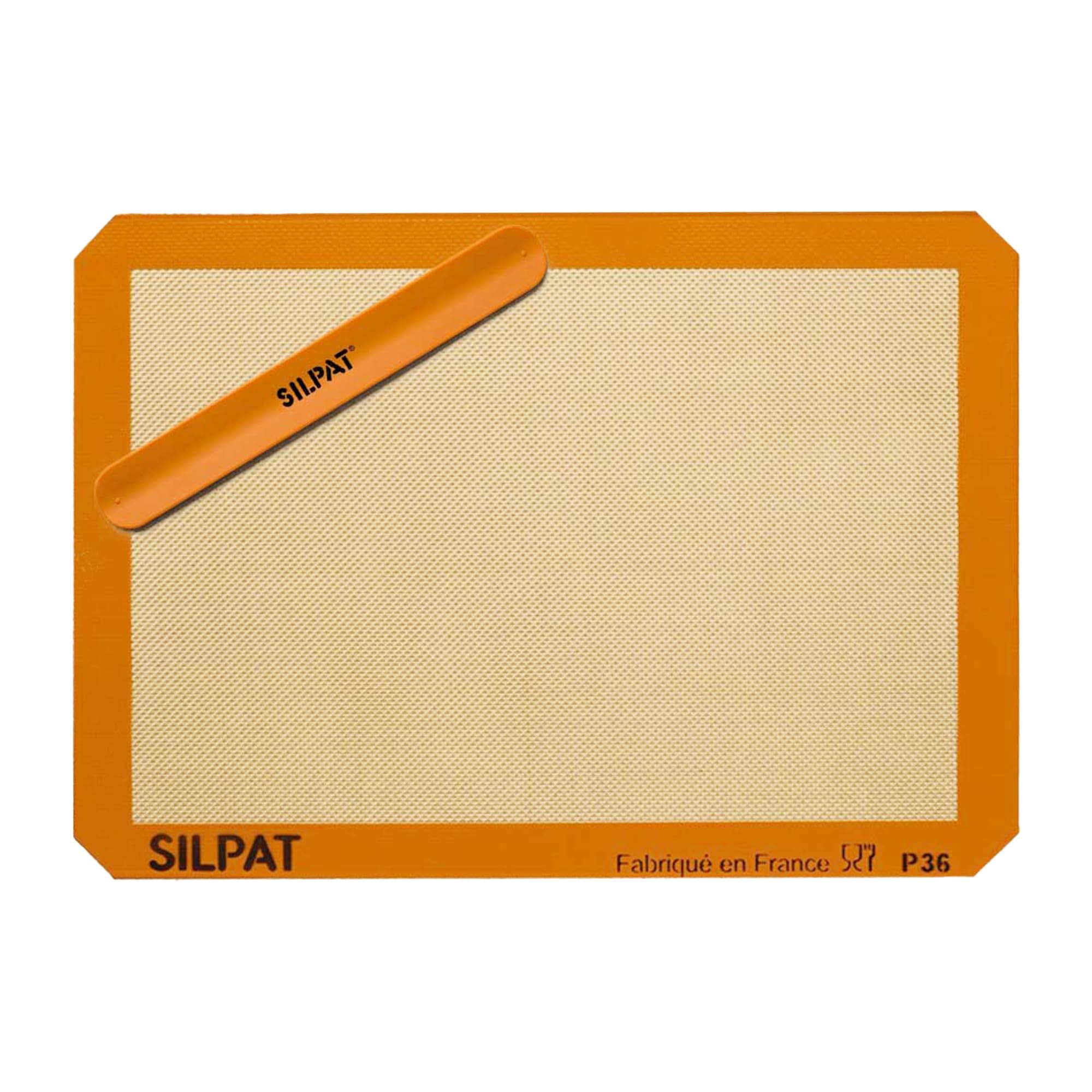 Silpat The Original Silicone Baking Mat with Storage Band, Half Sheet Size, 11-5/8" x 16-1/2" (AE420295-40)
