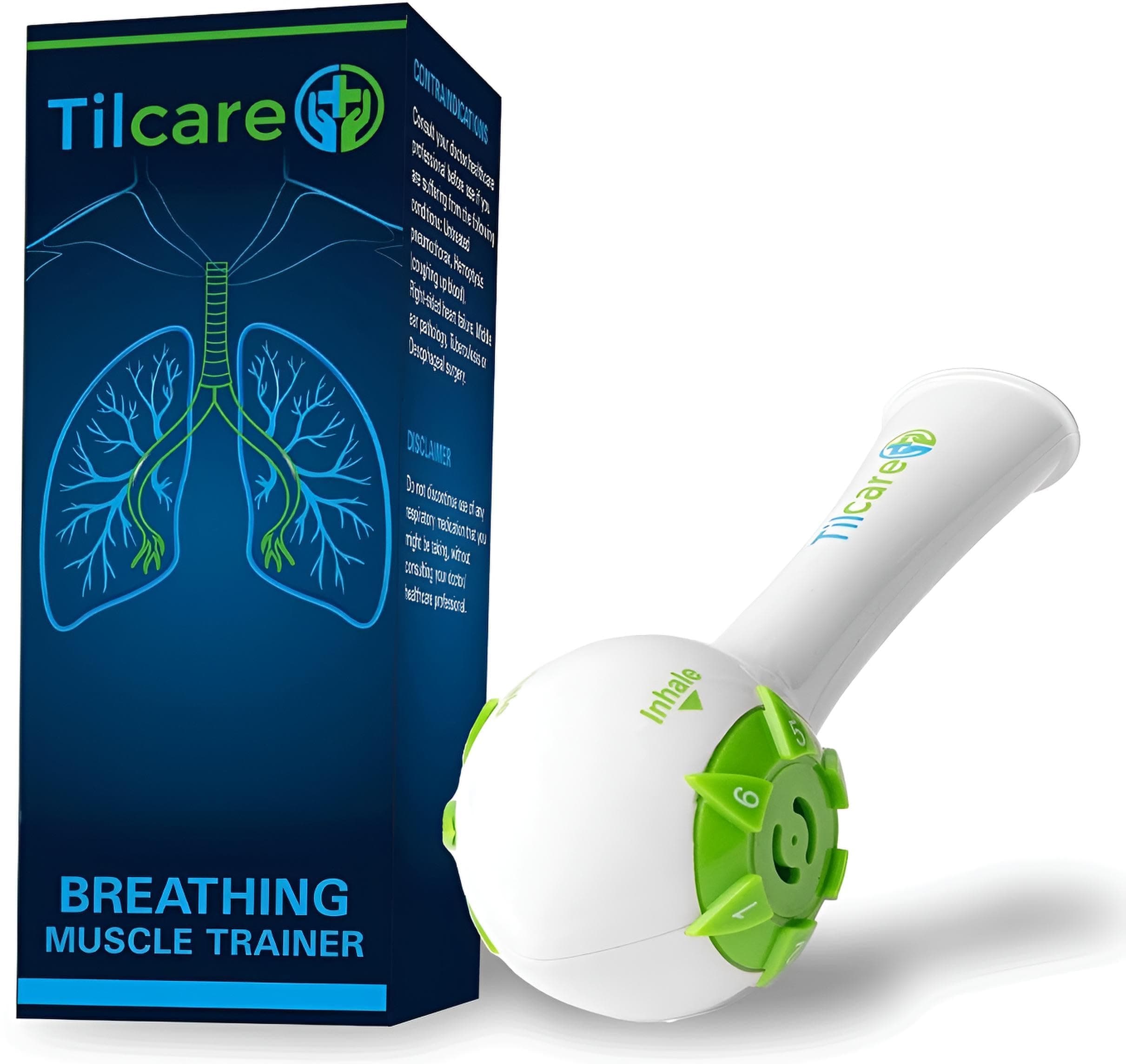 Breathing Trainer & Lung Trainer - Ideal Breathing Exercise Device for Lungs, Effective Breather Device & Lung Exerciser Device, Best Breathing Device & Lung Strengthener, Tilcare Respiratory Trainer