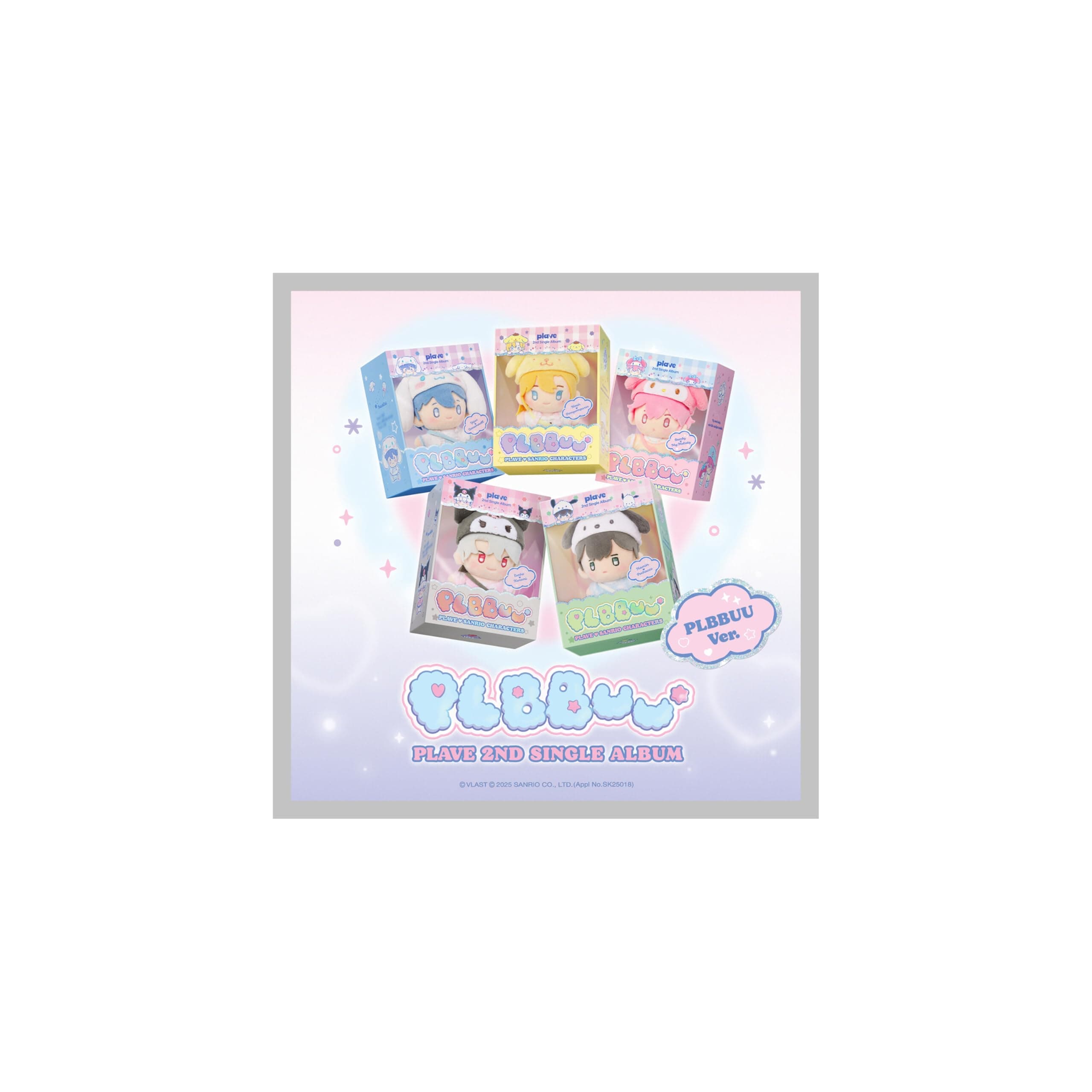 PLAVE PLBBUU 2nd Single Album PLBBUU BAMBY Version Outbox+Mini CD+Keychain+Tiny PhotoBook+PhotoCard+Mini Instant PhotoCard+Tracking Sealed