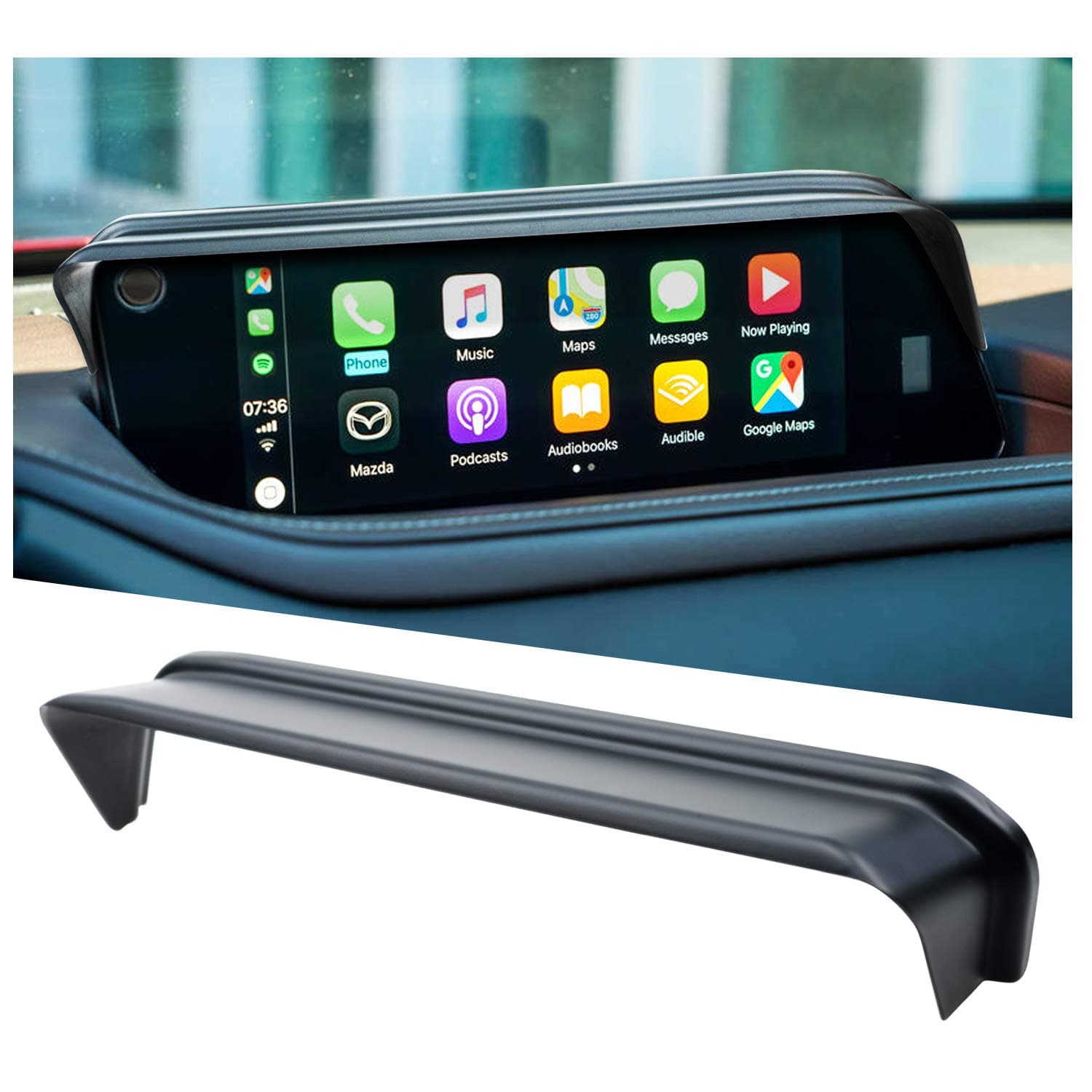 Mazda 3 Cx 30 Gps Sun Visor- Navigation Visor Sunshade Compatible With 2020 2021 2022 2023 2024 2025 Cx-30 Anti Reflective Shade Cx30 No Glare Dash Accessories