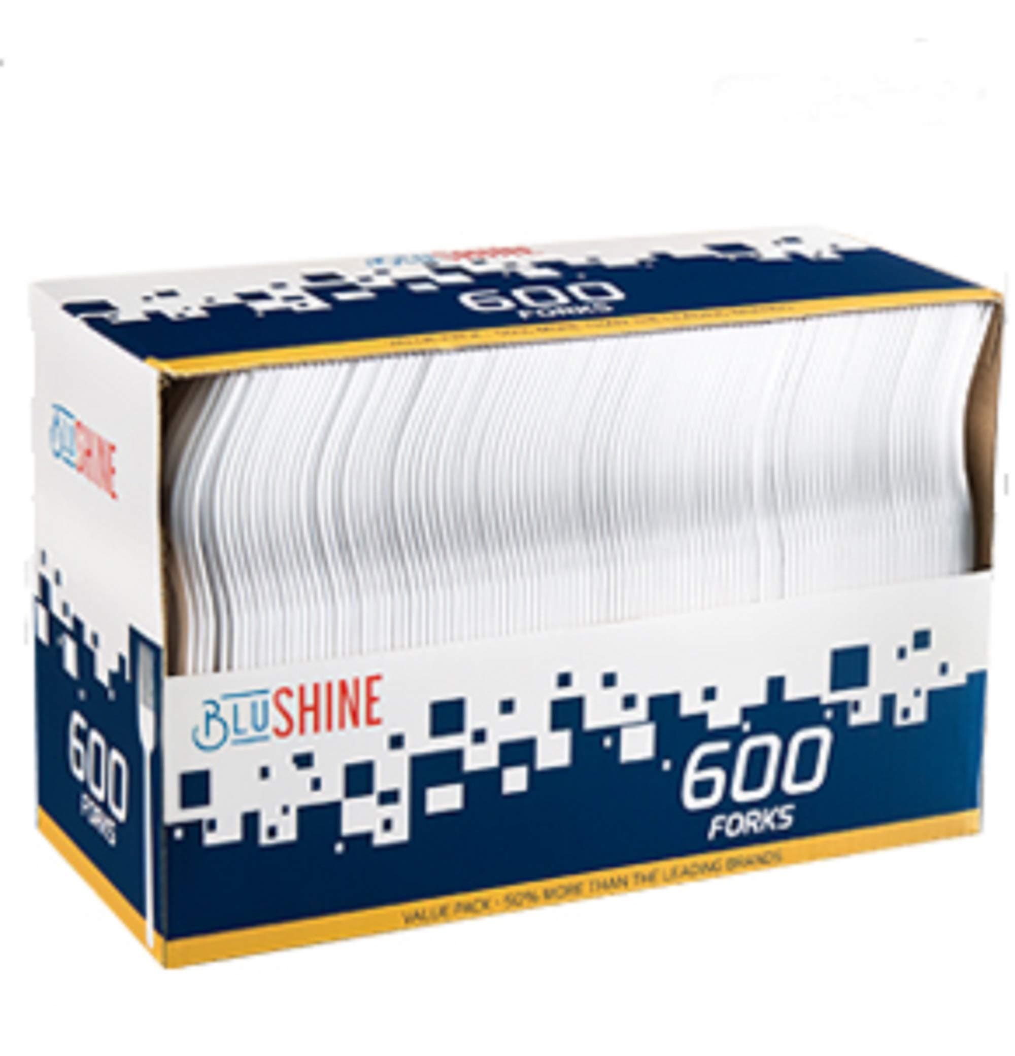 [600 Pack] White Disposable Plastic Forks - Practical Cutlery for Parties, Lunches, Picnics, and Long Trips - Great for Meals, Desserts, or Appetizers