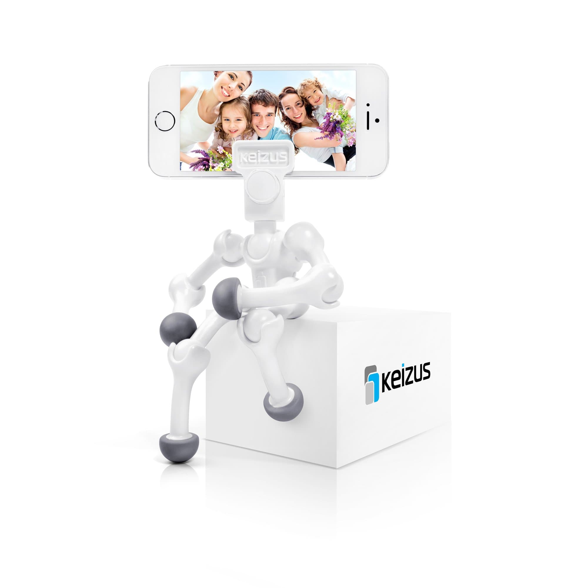 Quadropod+Clamp, Smartphone Tripod and Adapter for iPhone 3/4/5 iPad Mini HTC Samsung LG Motorola