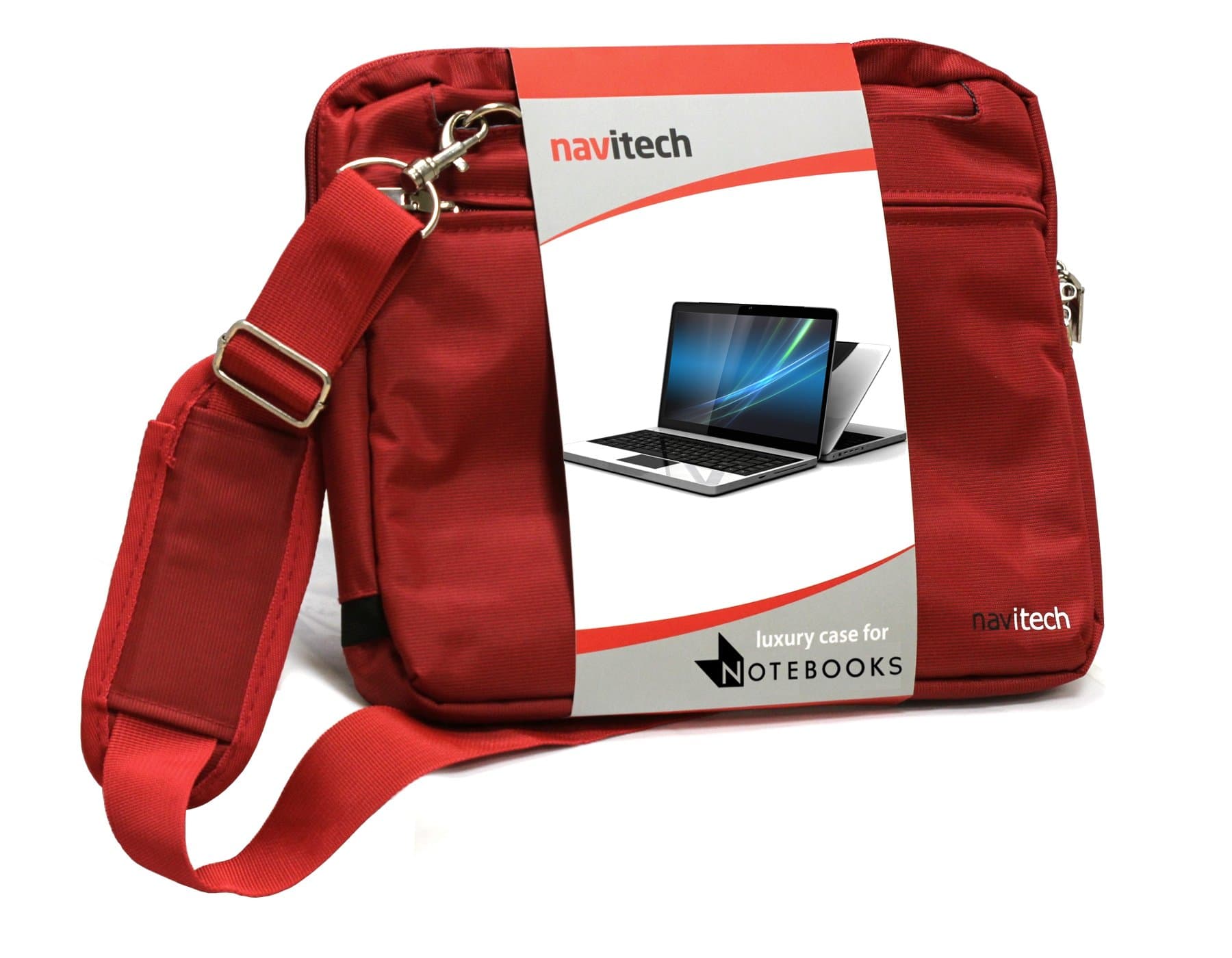 Navitech Red 15.6-Inch Laptop / Notebook / Ultrabook Case / Bag Compatible With The HP Pavilion - 15z / HP Pavilion - 15t / HP Pavilion 15-n230us Notebook PC / HP Pavilion 15t-n200 Notebook PC with Windows 7 / HP Pavilion - 15z Beats Special Edition Touch / HP Pavilion 15-p010us Laptop