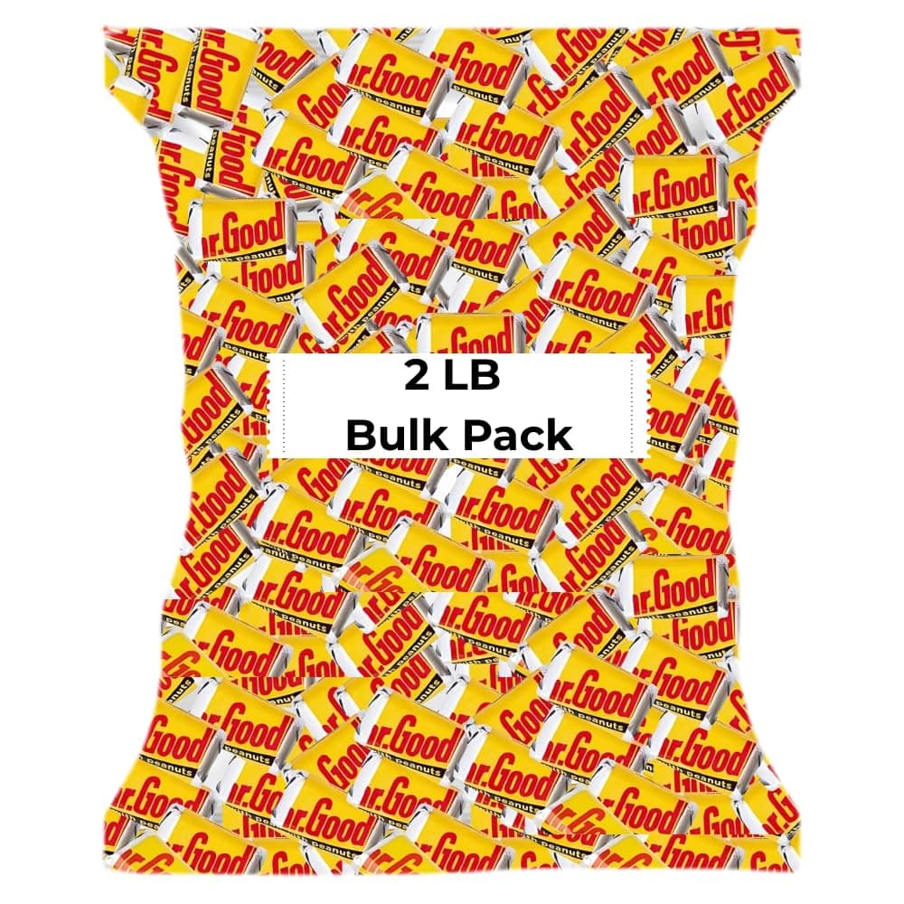 Mr Good bar Mini Candy 2lb Bag - Individually wrapped Snack-Sized Chocolate Bars bulk are great for Snacking, Pinata, Celebrations, Gifting & More!