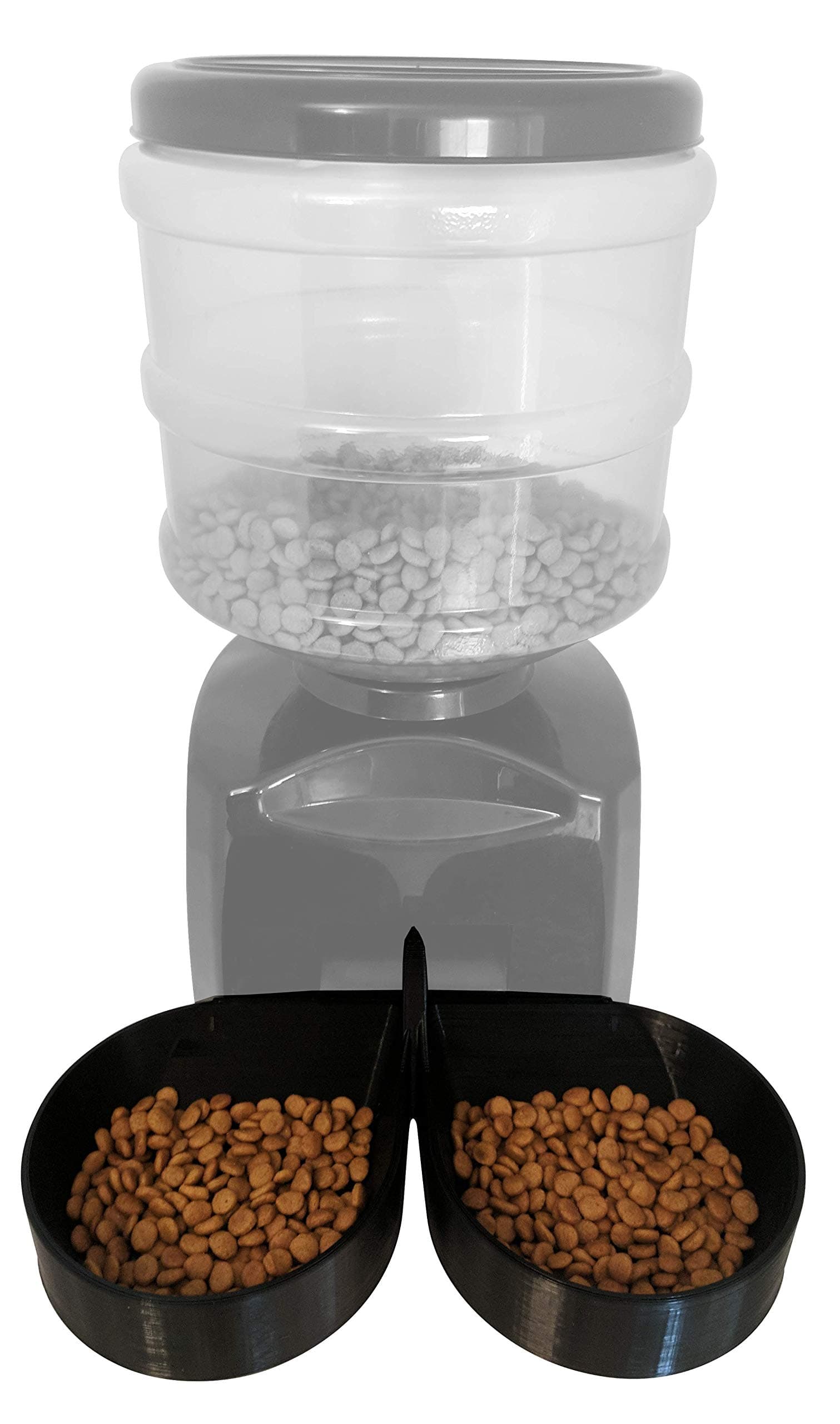 Two-Bowl Attachment for 5.5L Automatic Pet Feeder - Compatible with Pyrus/ICOCO/Fitigier/eTTgear/OUTAD and More!