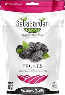 Seba Garden Pittet Premium Prunes 1kg - Naturally Sweet & Nutritious, Soft and Juicy, Healthy Snack Rich in Fiber, Perfect for Baking & Snacking, Deliciously Sun-Dried