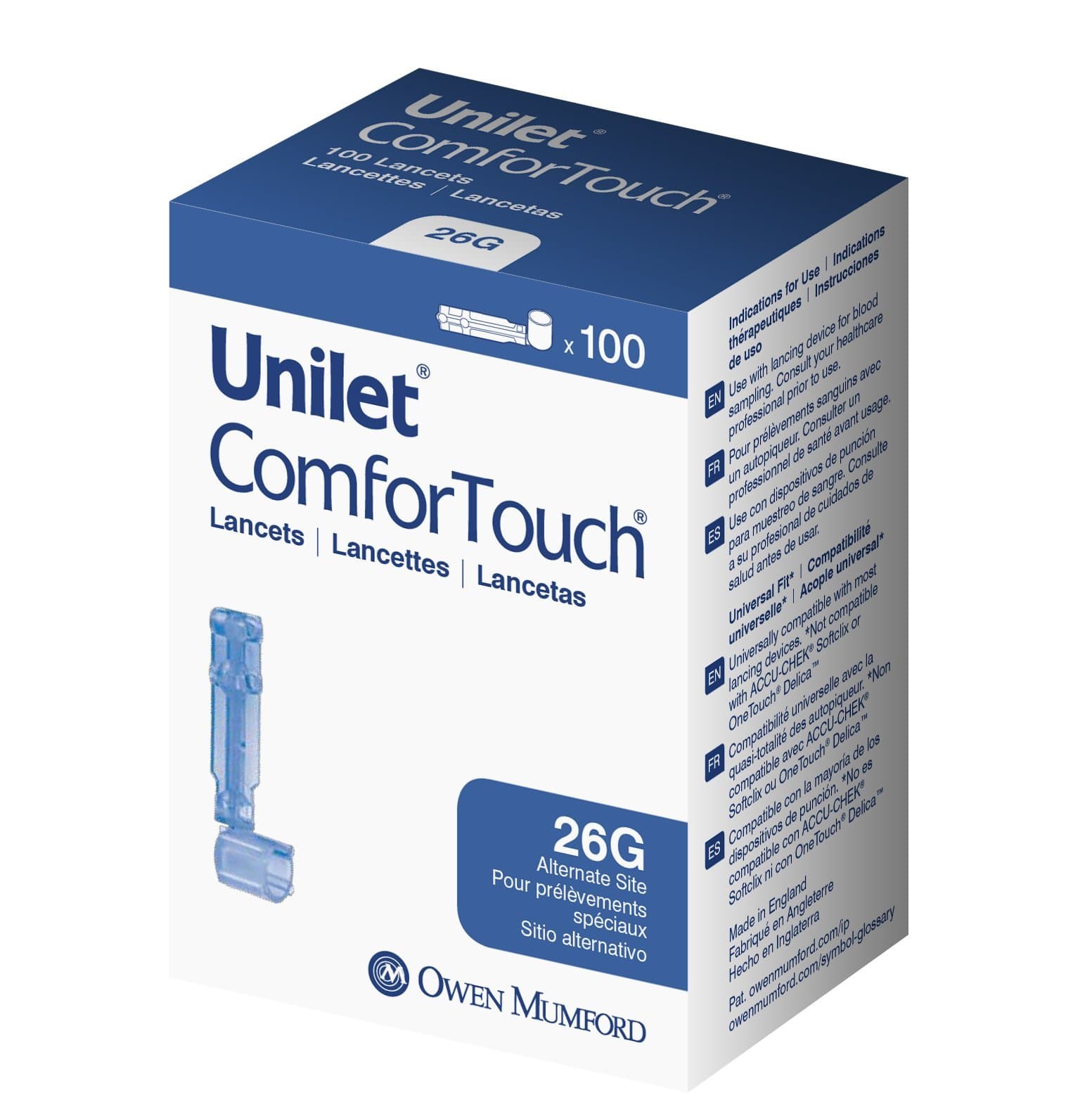 ComforTouch Alternate Site Testing (26G) Lancets, 100ct