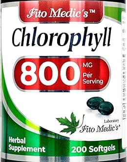 FITO MEDIC'S Lab - Chlorophyll - Pure - 800 mg per Serving- 200 Softgels - Ch...