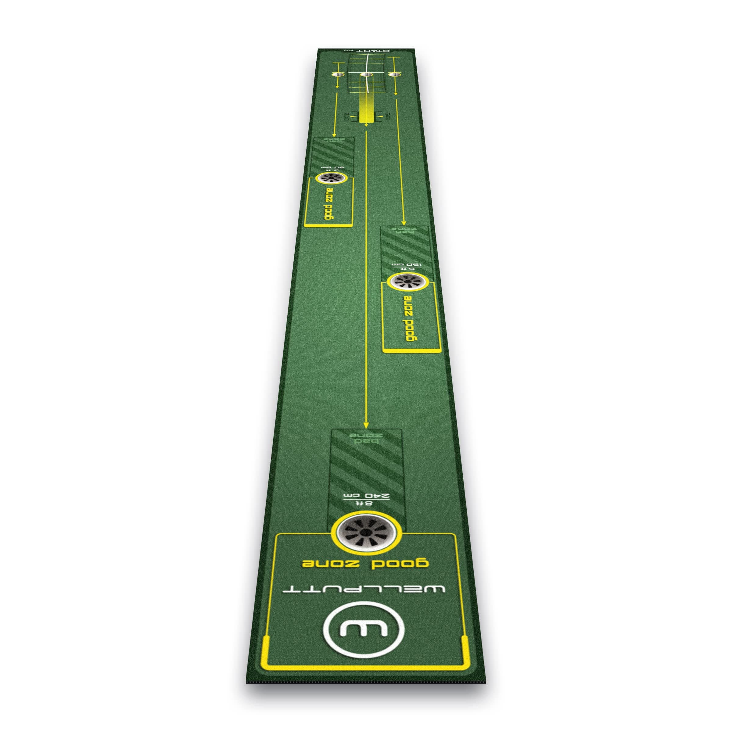 Start 2.0 Golf Putting Mat – 10ft (3m) Indoor Putting Training Mat with Alignment Guides – Golf Practice Mat for Home & Office – Used by Tour Players