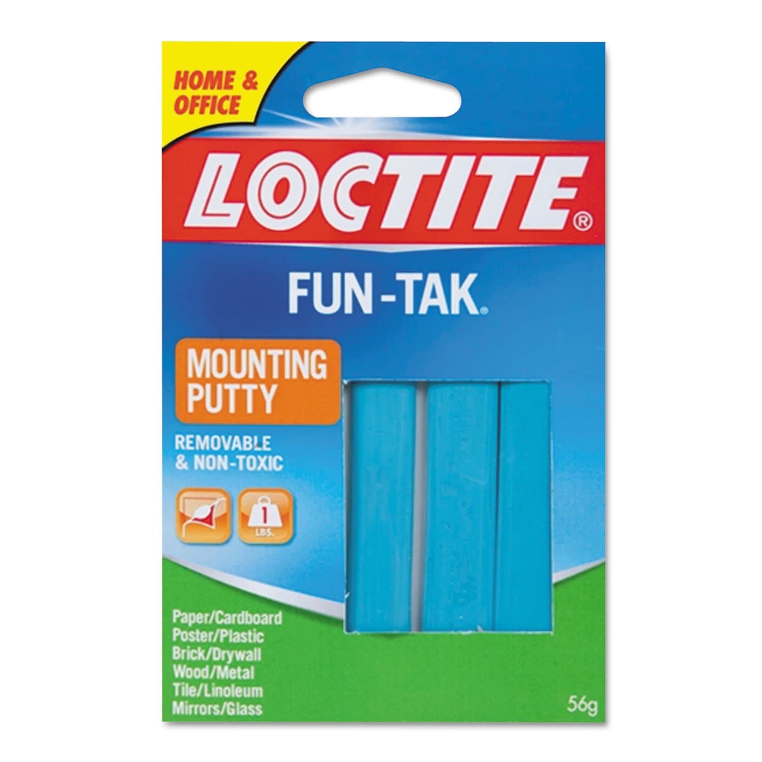 Single , Mounting Putty : Loctite Fun-Tak Mounting Putty, 2-Ounce (1270884)