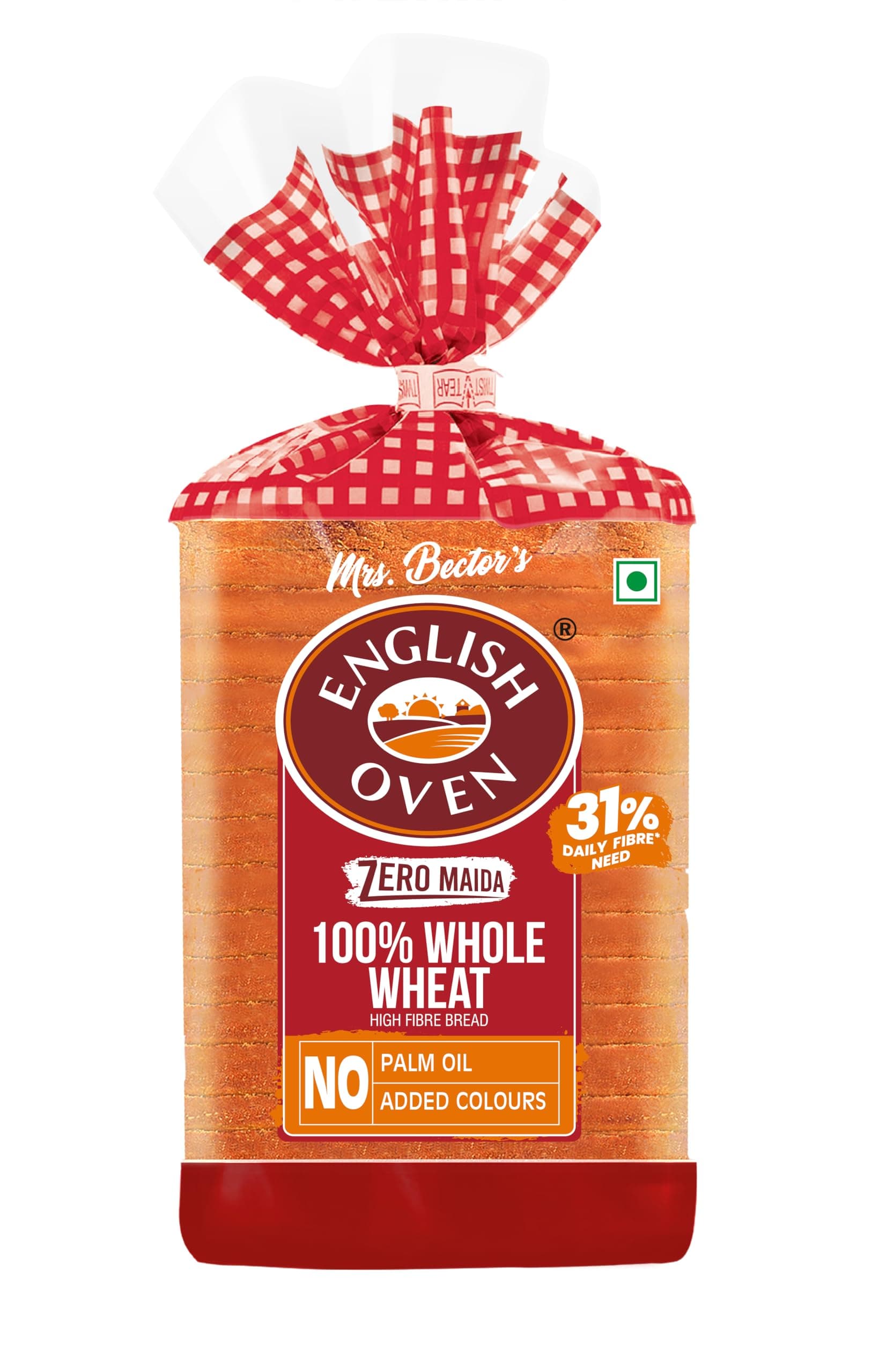 Zero Maida Whole Wheat Bread, 400 g