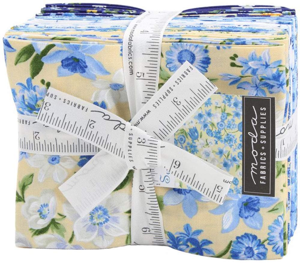 Moda Fabric Moda Summer Breeze VI Fat Quarter Bundle 16 FQs Precut Cotton Fabric Quilting FQs Assortment 33370AB, Assorted