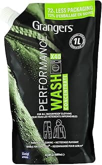 Performance Wash | 1litre | Cleans, Refreshes and Restores the Appearance of All Outdoor Clothing | Waterproof Jacket Wash | Hiking | Walking