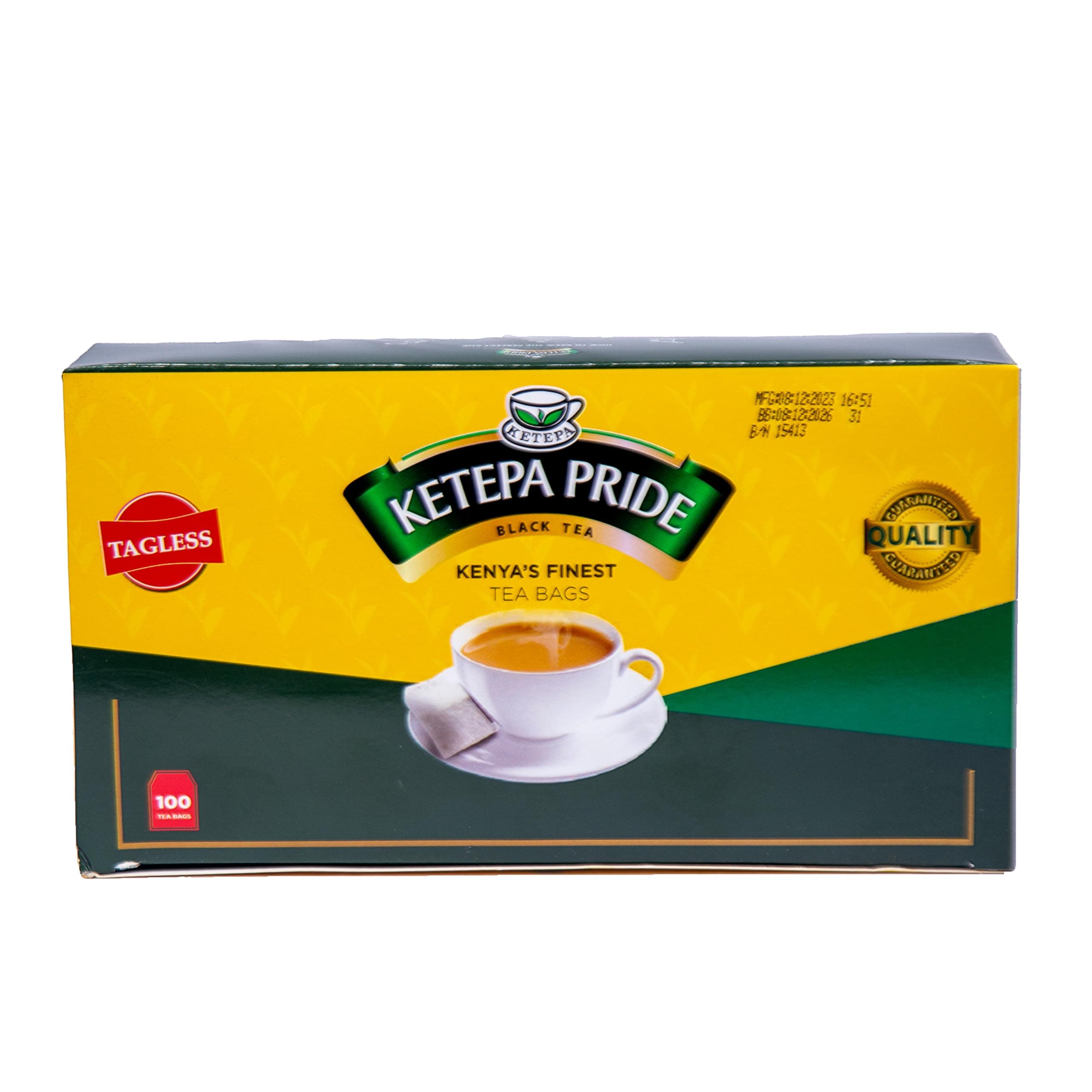 Ketepa Pride Standard Pack, 200 g, 100 Tag Less Teabags