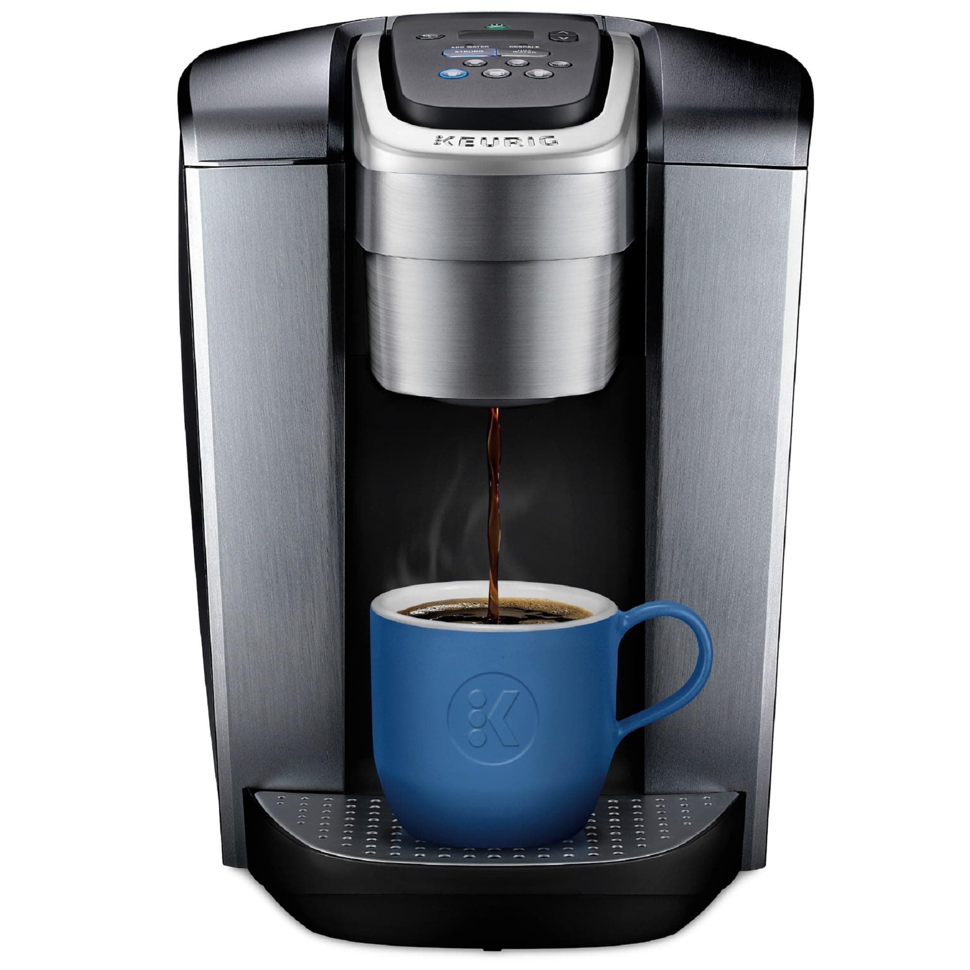 Keurig K-Elite K Single Serve K-Cup Pod Maker, with Strong Temperature Control, Iced Coffee Capability, 12oz Brew Size, Programmable, Brushed Silver