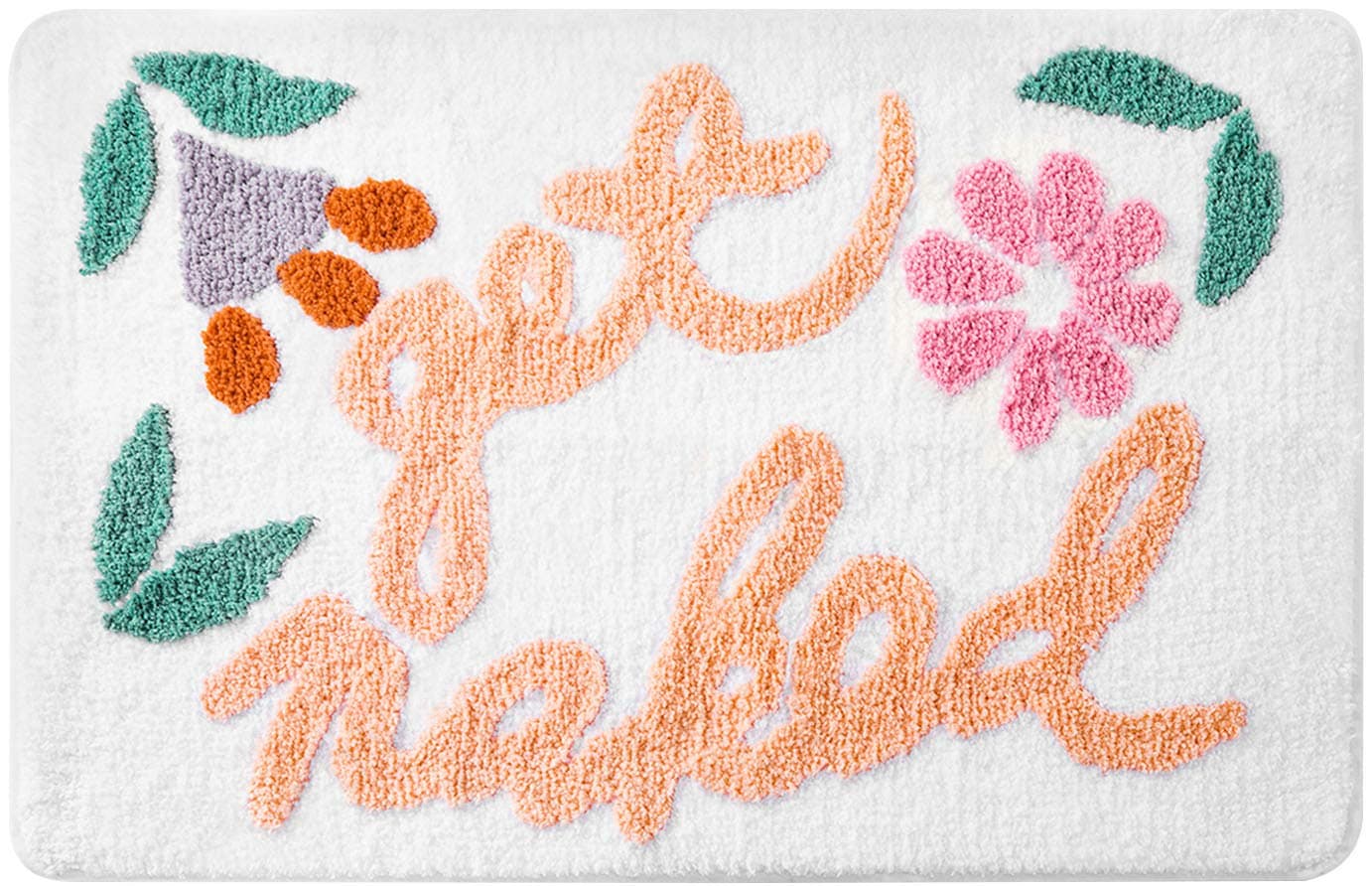 Get Naked Bath Mat Soft Thick Microfiber Bath Rug Non Slip Absorbent Funny Cute Bathroom Decor Mat, Machine Washable, 20IN x 30IN