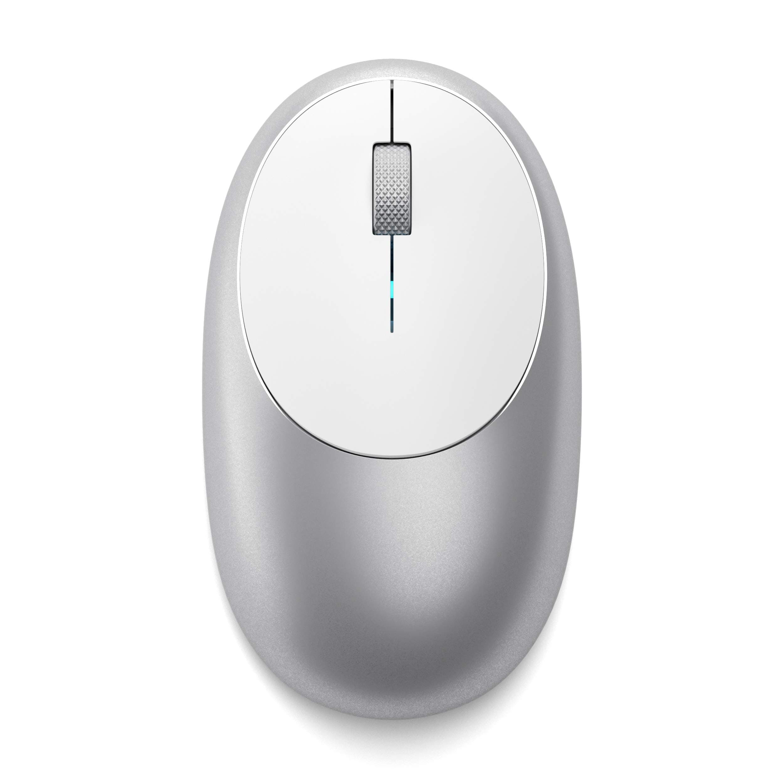 M1 Wireless Bluetooth Mouse, USB-C Rechargeable, Compact & Portable, for MacBook Air/Pro M5/M4, iPad Air/Pro M5/M4/M3, iPad mini, Mac mini, iMac & Windows - Silver