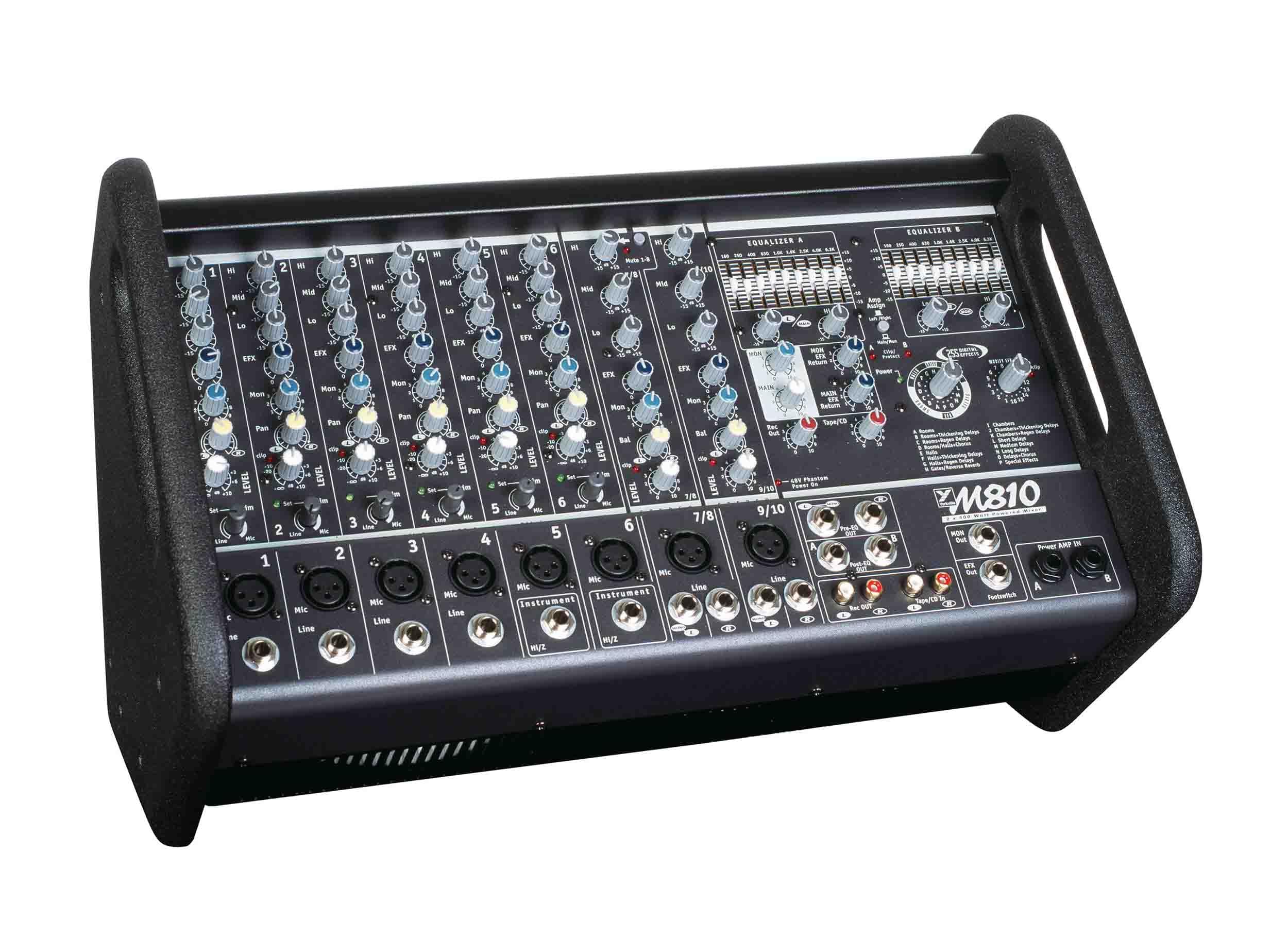 M810-2 Mixer + Amp with 2x400W & 10 inputs