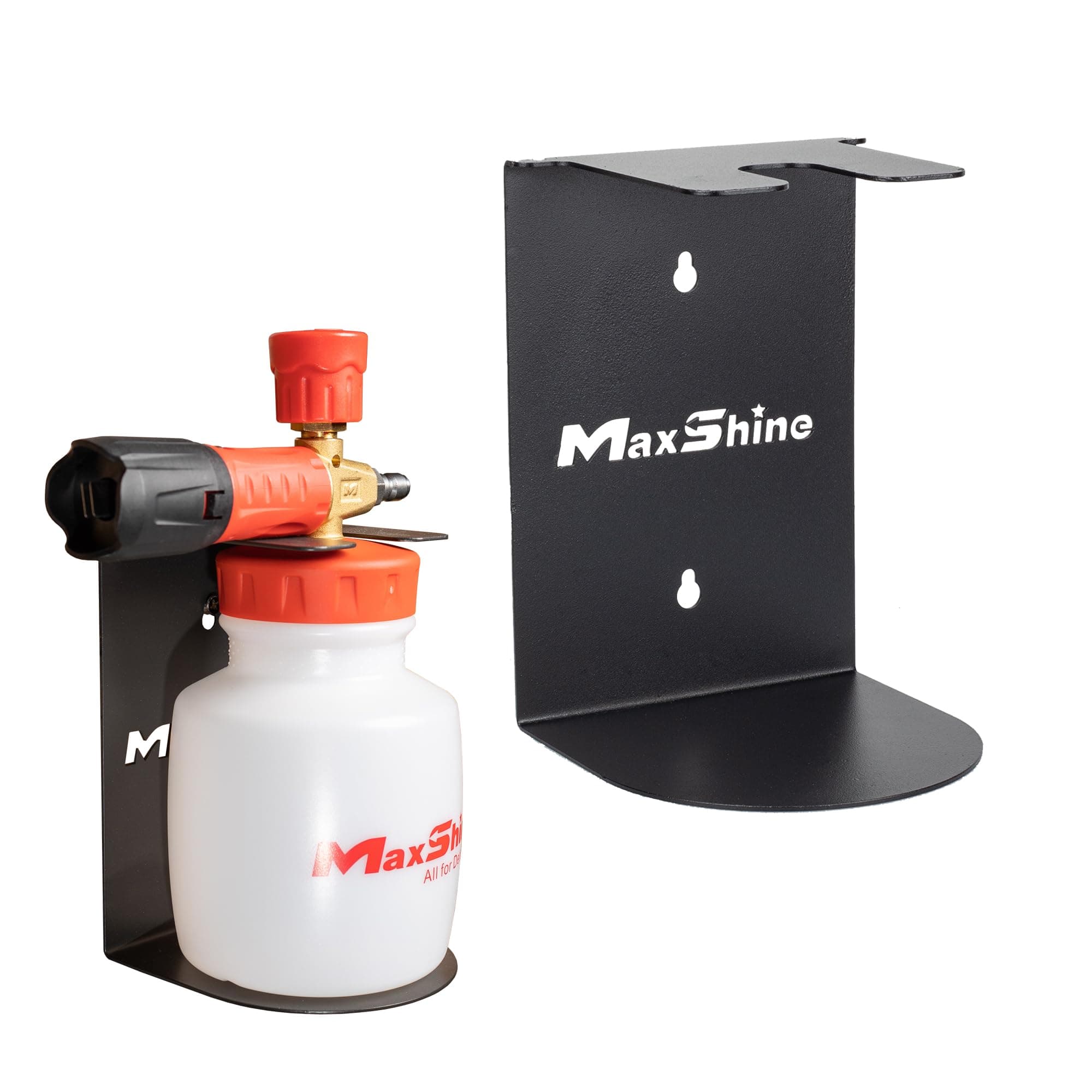 Universal Foam Cannon Holder | Wall-Mount Organizer for Snow Master Foam Cannon | Durable Car Detailing Accessory for Garage Storage & Mobile Detailing Supplies Setup