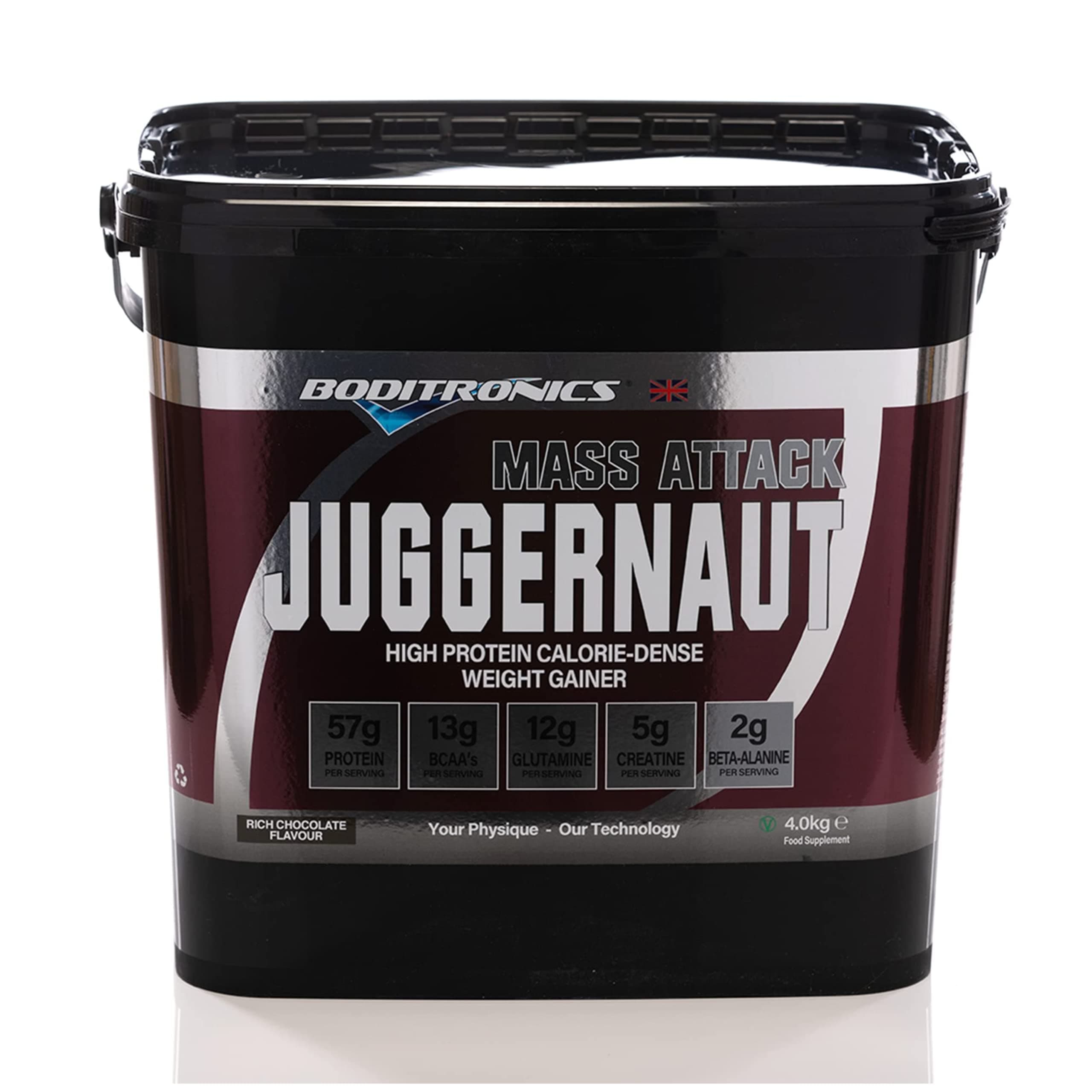 – Mass Attack Juggernaut Powder for Weight Gainer Powder, All in One Muscle Mass Gainer, High Protein Powder for Men & Women, 5g Creatine, BCAA, Glutamine & Beta Alanine (Rich Chocolates)