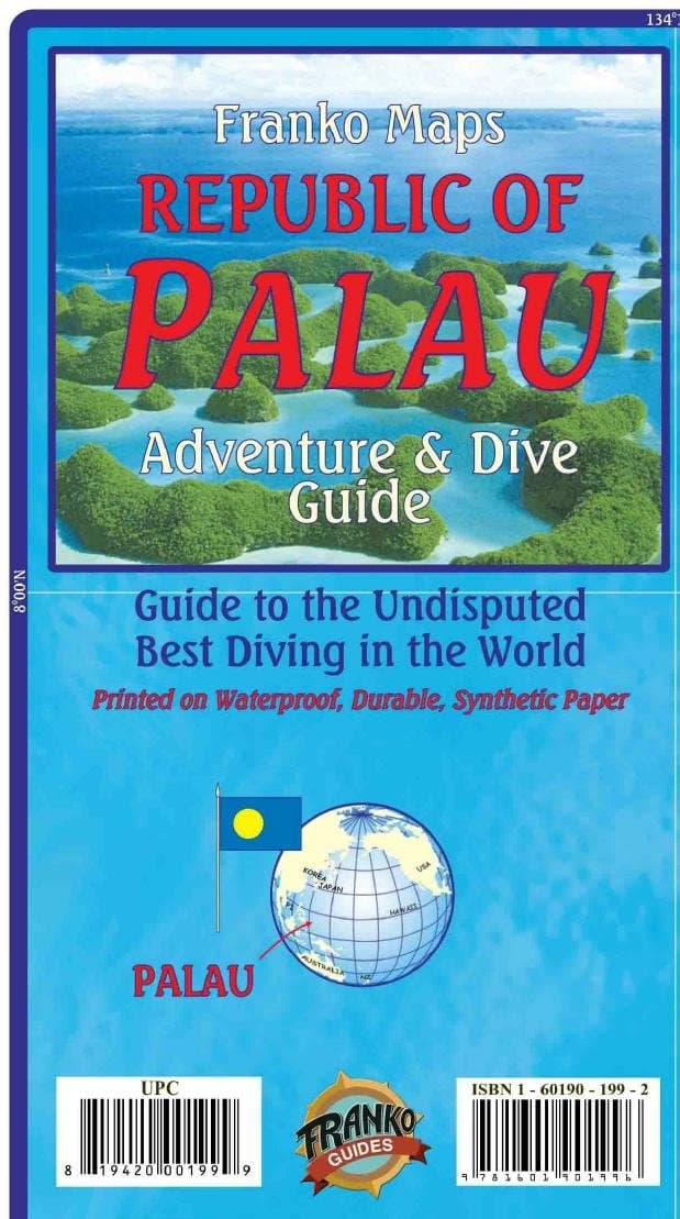 Palau Adventure & Dive Guide Franko Maps Waterproof Map