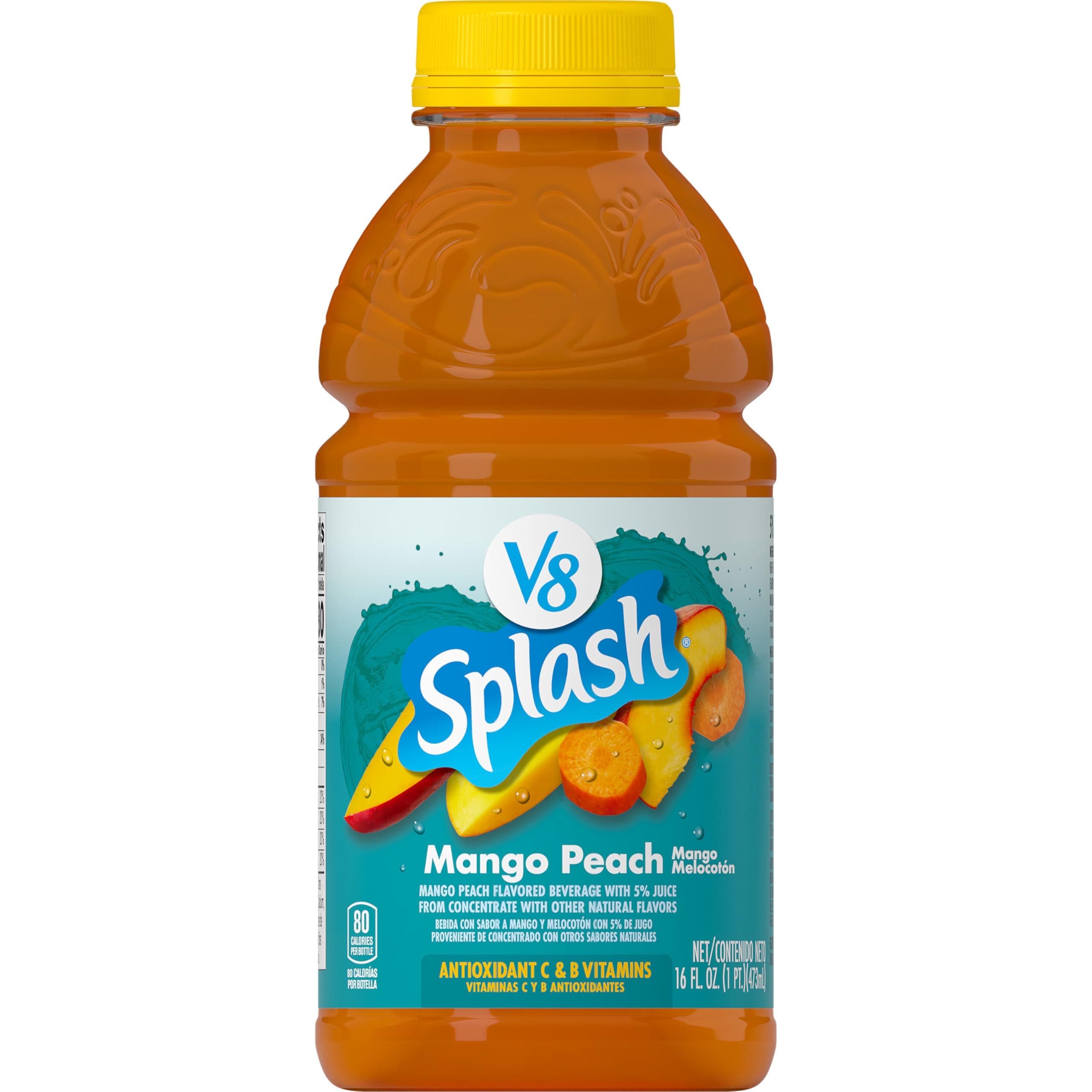 Mango Peach Flavored Beverage, 16 fl oz Bottle
