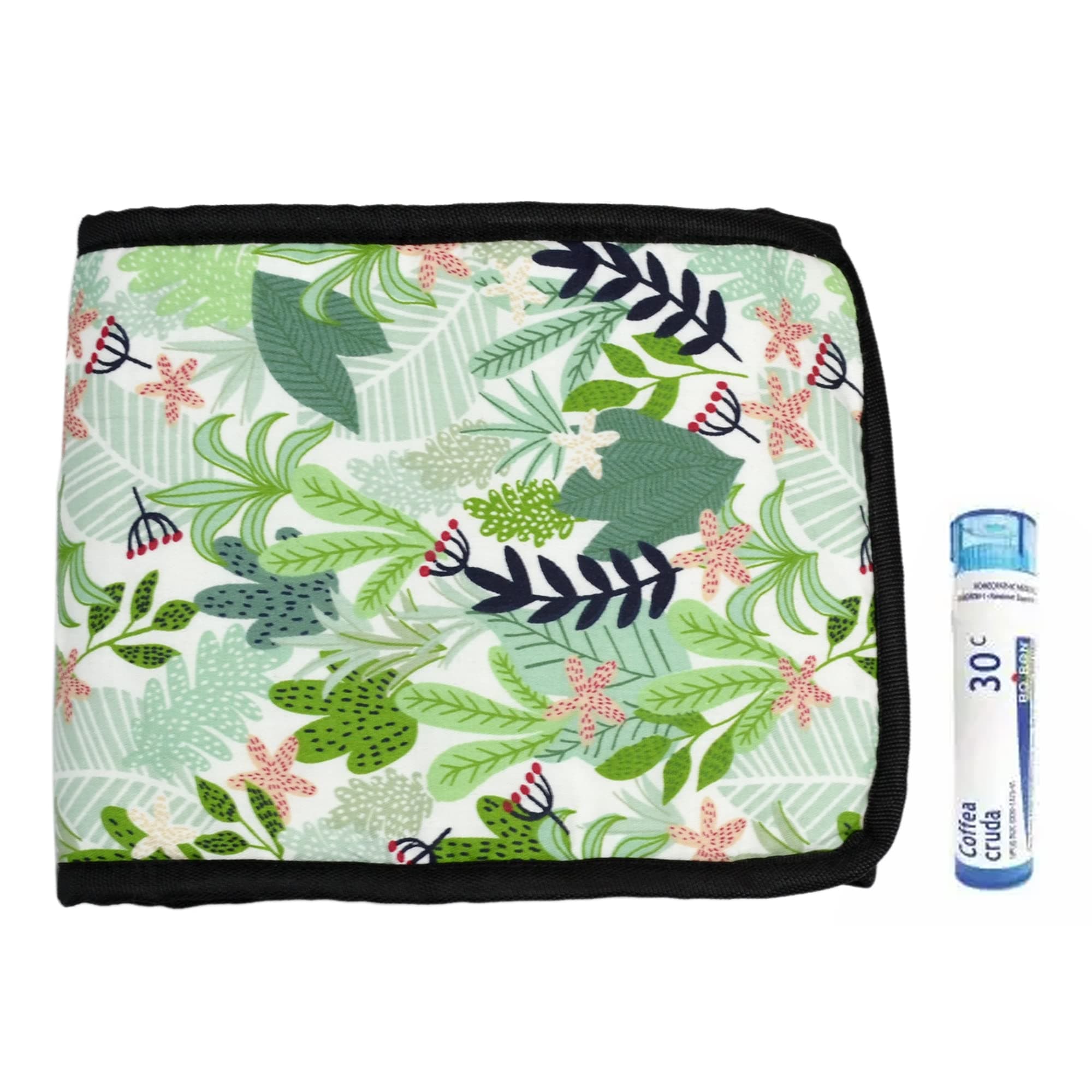 Homeopathy Storage Case for 42 Tubes Foldable Homeopathy Organizer Box Kit Pouch to Hold Boiron Tubes