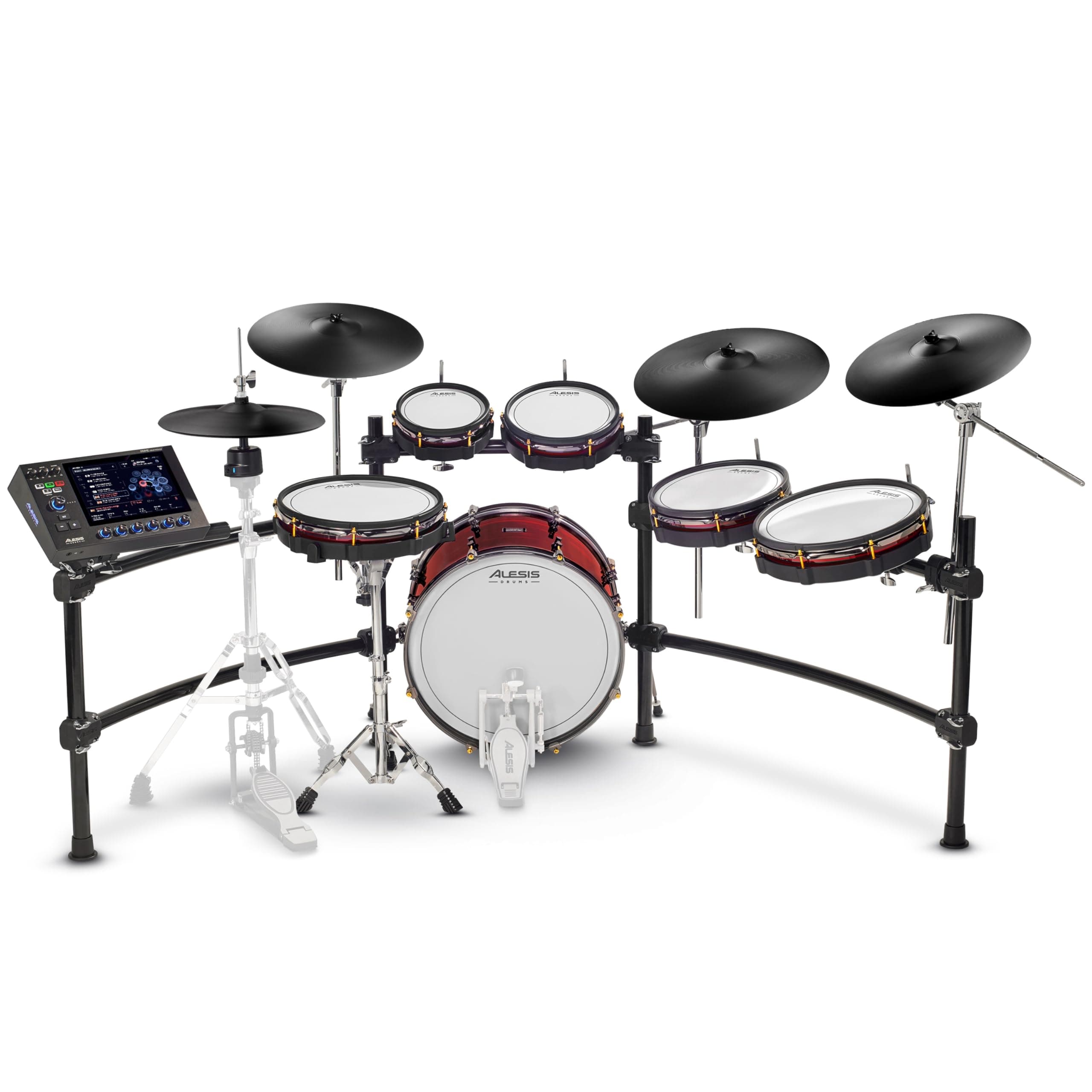 Strata Prime Electric Drum Set with Touch Screen, Triple-Zone ARC Cymbals, Active Magnetic Hi-Hat Controller, Dual-Zone Mesh Heads, 20" Kick, 215,000 Multi-Channel Samples