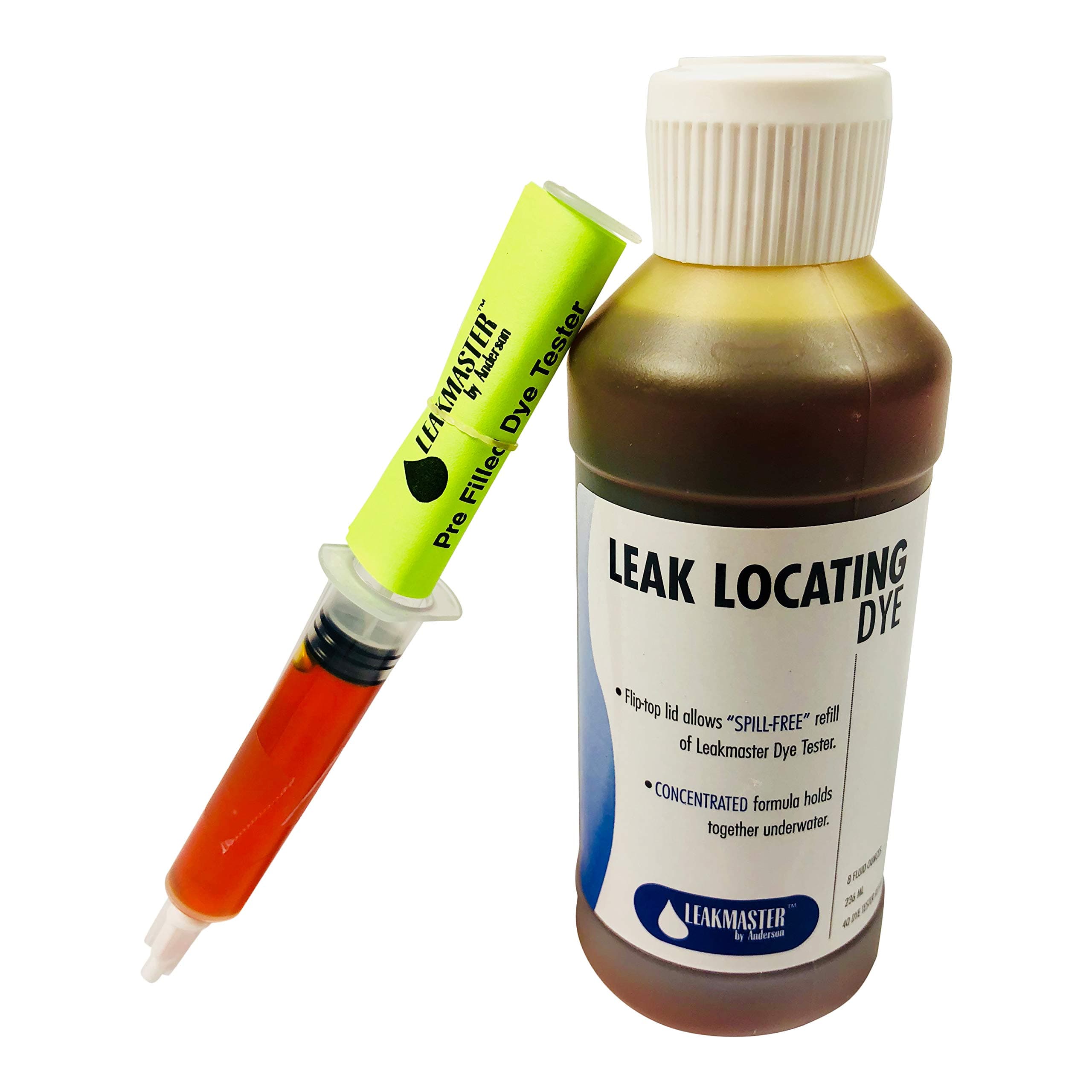 YELLOWDYE8OZ Pool DYE Leak Detection, Yellow