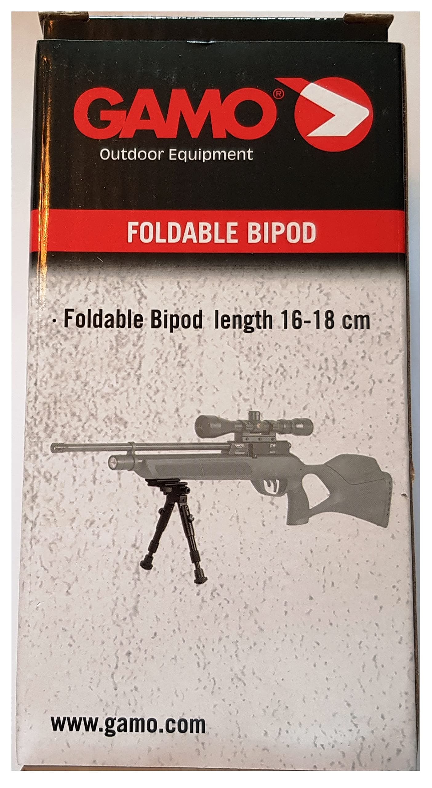 rugged foldable bipod with 16-18cm extendable legs for 177, 22 airguns and air rifles. Includes fixing kit