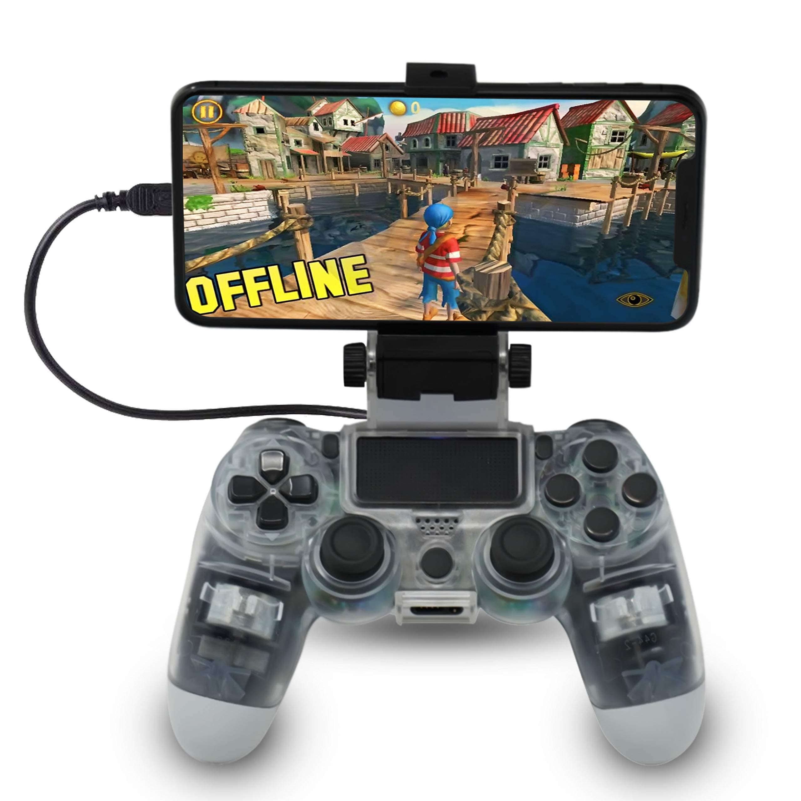 CHASDI PS4 Controller Smartphone Holder Clamp Clip for iPhone Samsung LG Sony Huawei HTC Smartphones