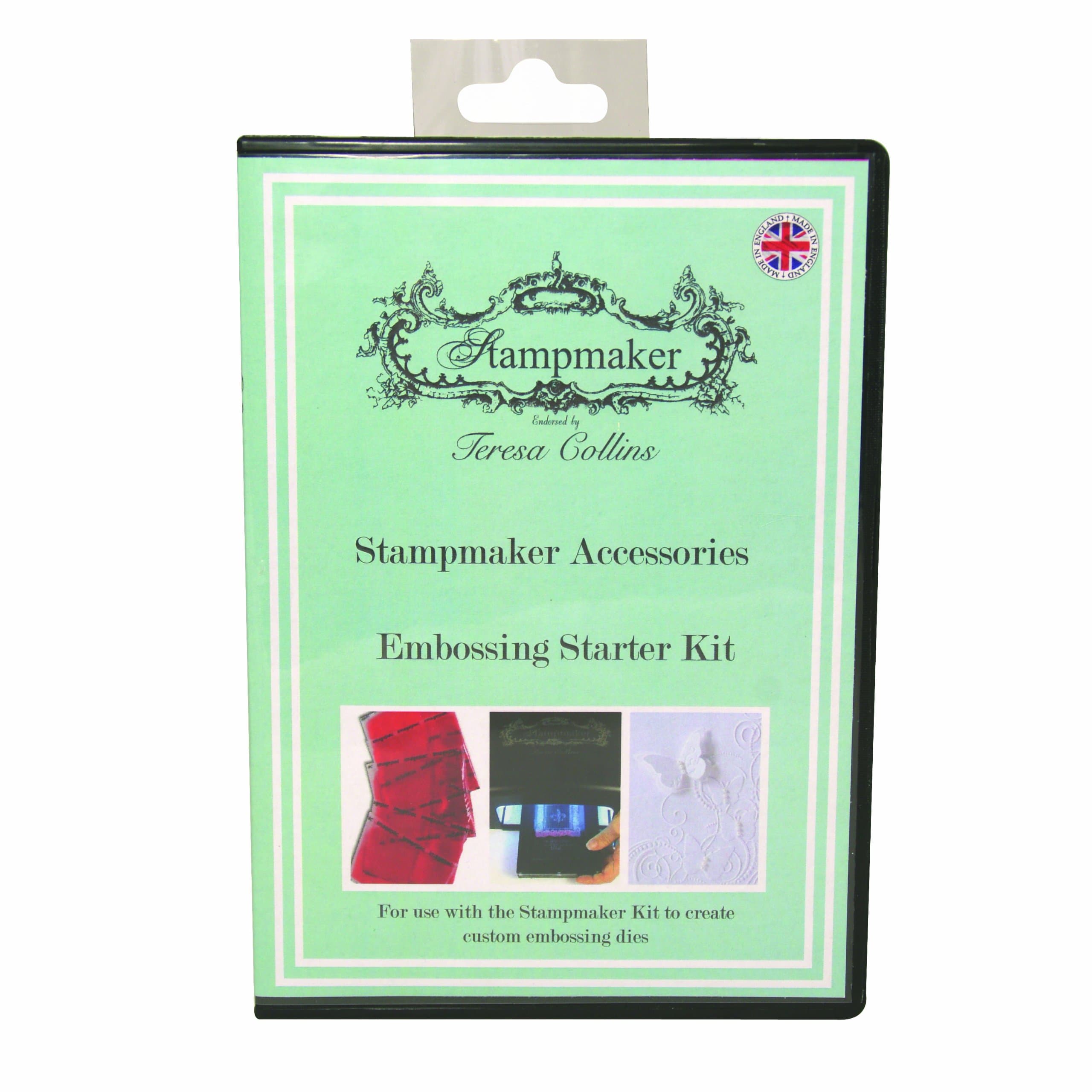 Teresa Collins Stampmaker 8-Piece Embossing Kit, Clear