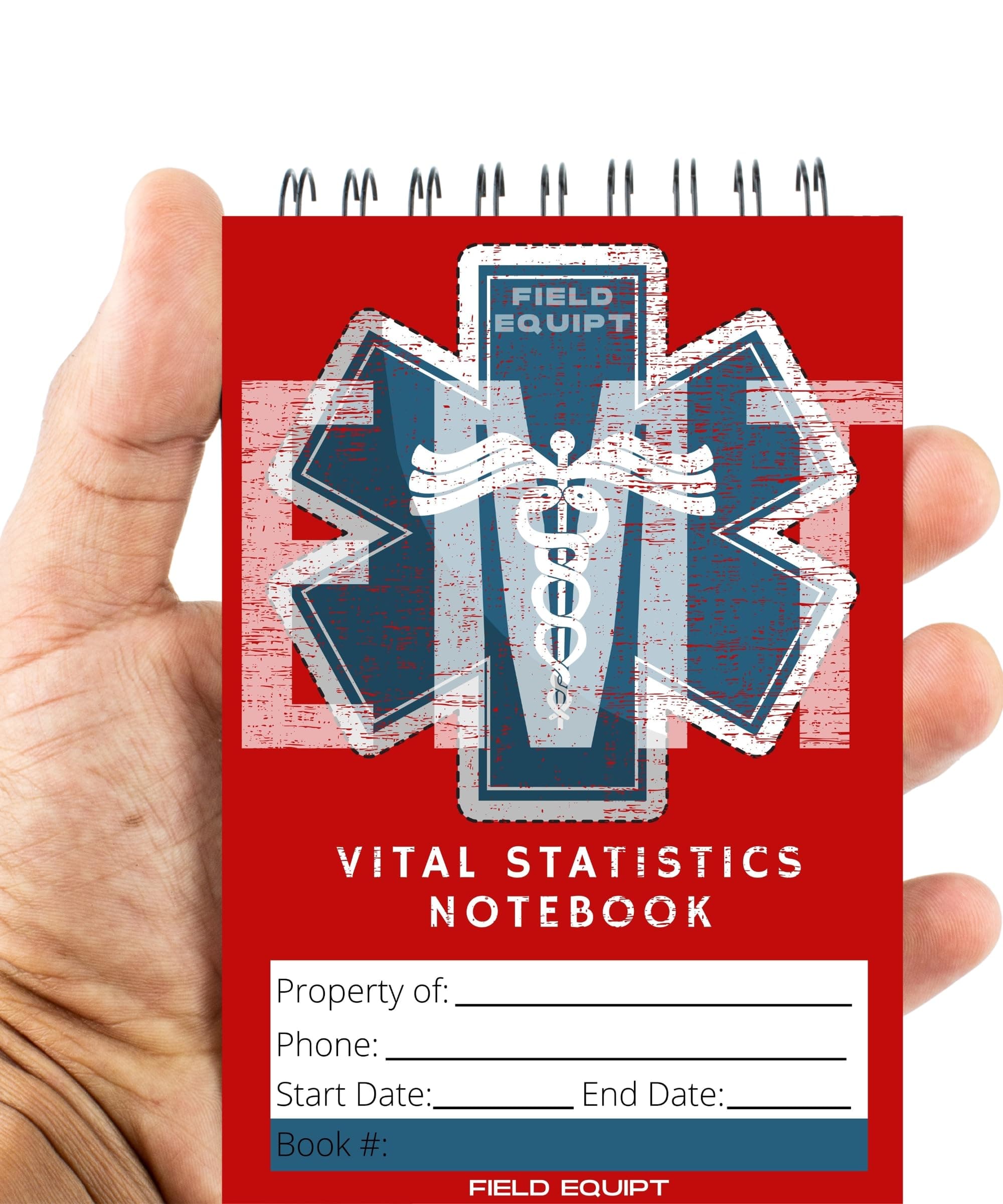 EMT Vital Statistics Notepad - 6 Pack Vitals Notebook For First Responder Note Pad, Medical Paramedic Gear And Supplies. Perfect EMS/EMT Gifts