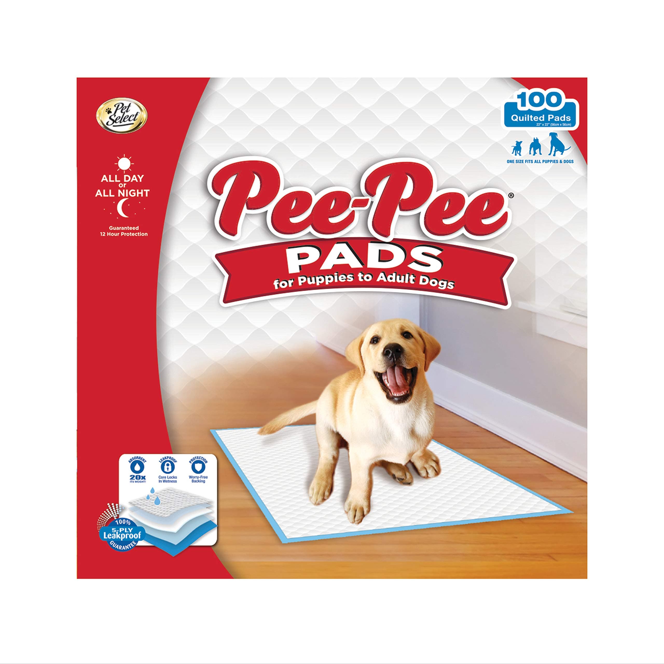 Four Paws Pee-Pee Puppy TrainingPee Pads 100-Count 22" X 23" Standard Size