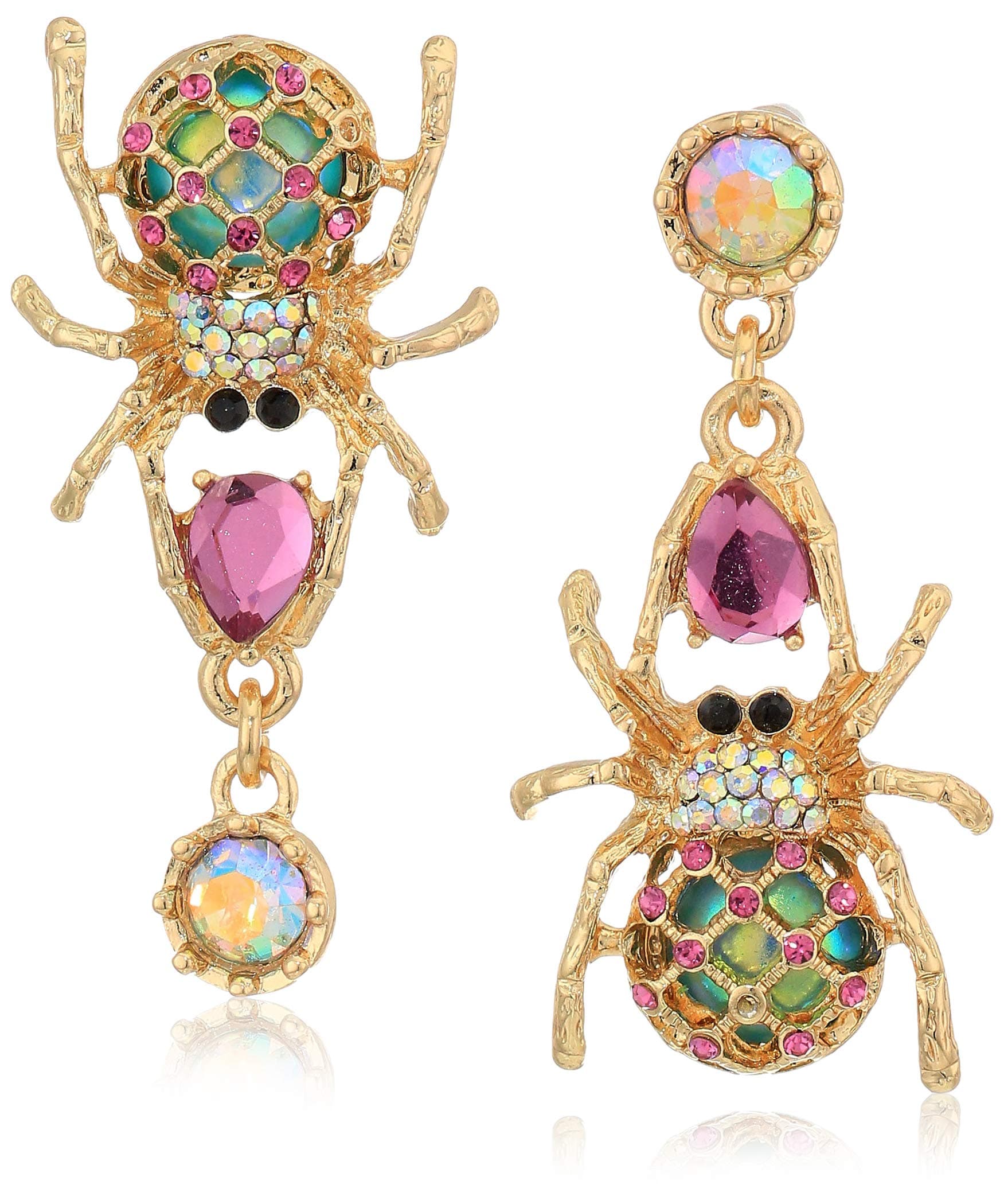 Spider Non-Matching Drop Earrings
