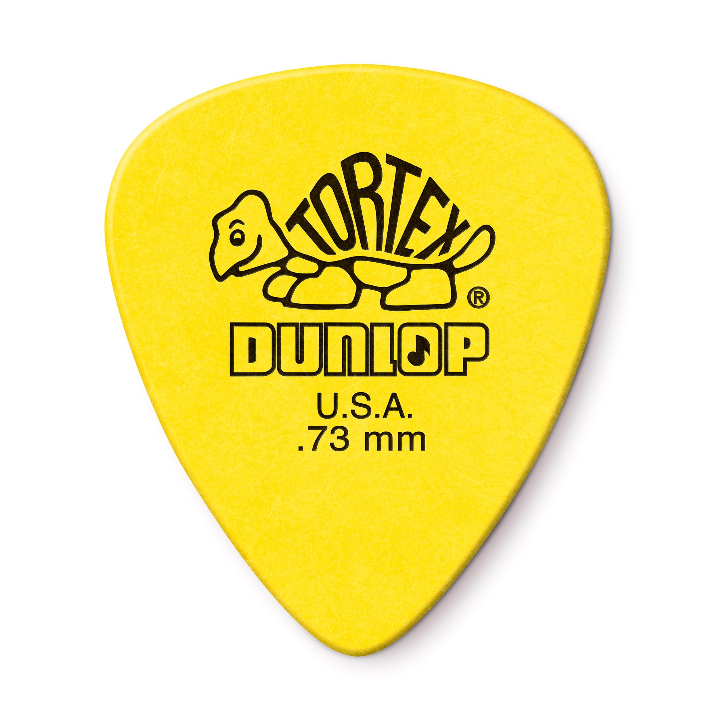 Dunlop Picks - Tortex Standard Yellow 0.73mm - Pack 12